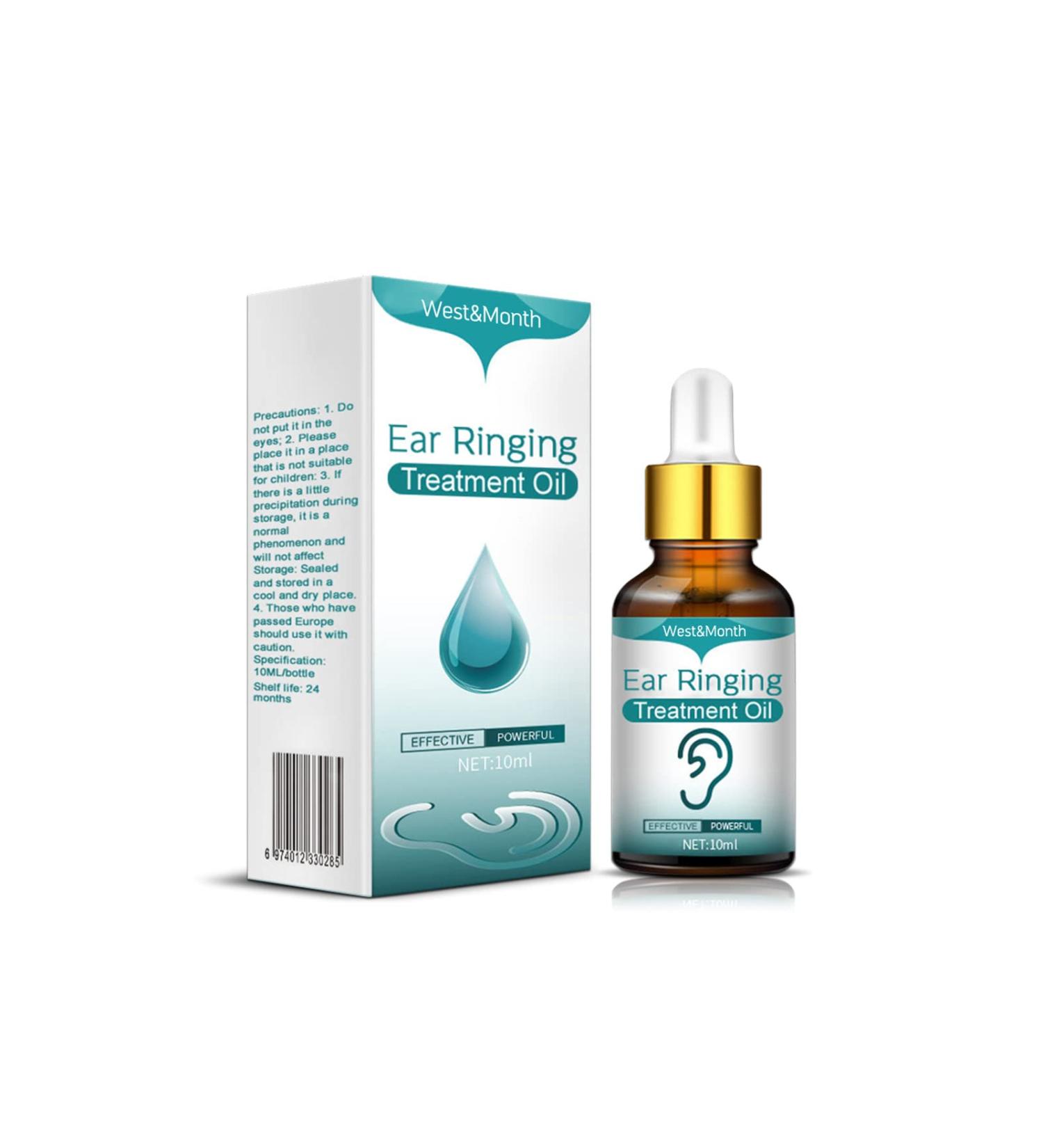 West&Month Tinnitus Care Essential Oil Drops - Natural Relief for Ear Itching and Earache Treatment - Buy Online on GoSupps.com
