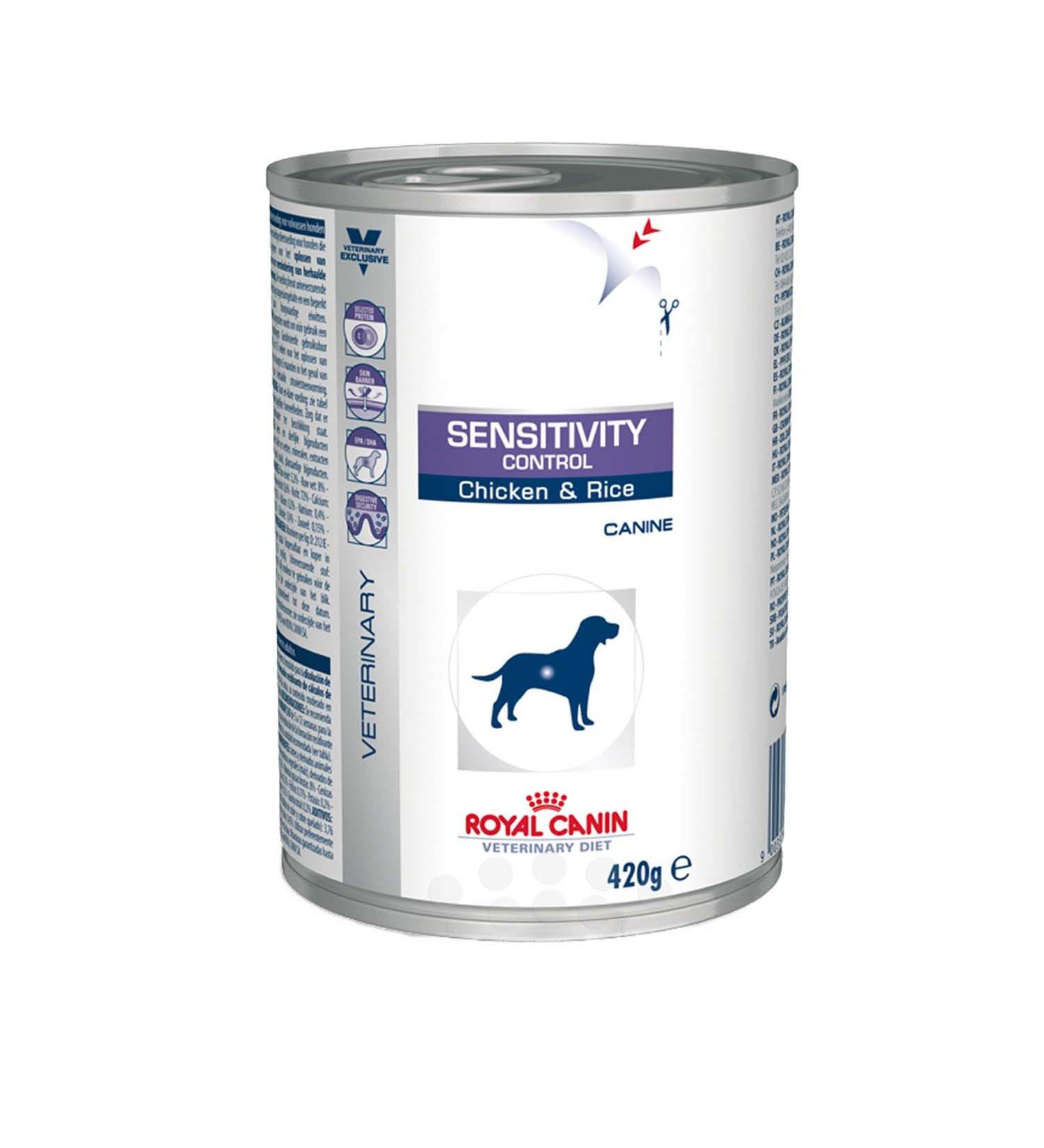 ROYAL CANIN Dog Food Sensitivity Control 12 x 420 g (Chicken & Rice) Chicken 420 g (Pack of 12)