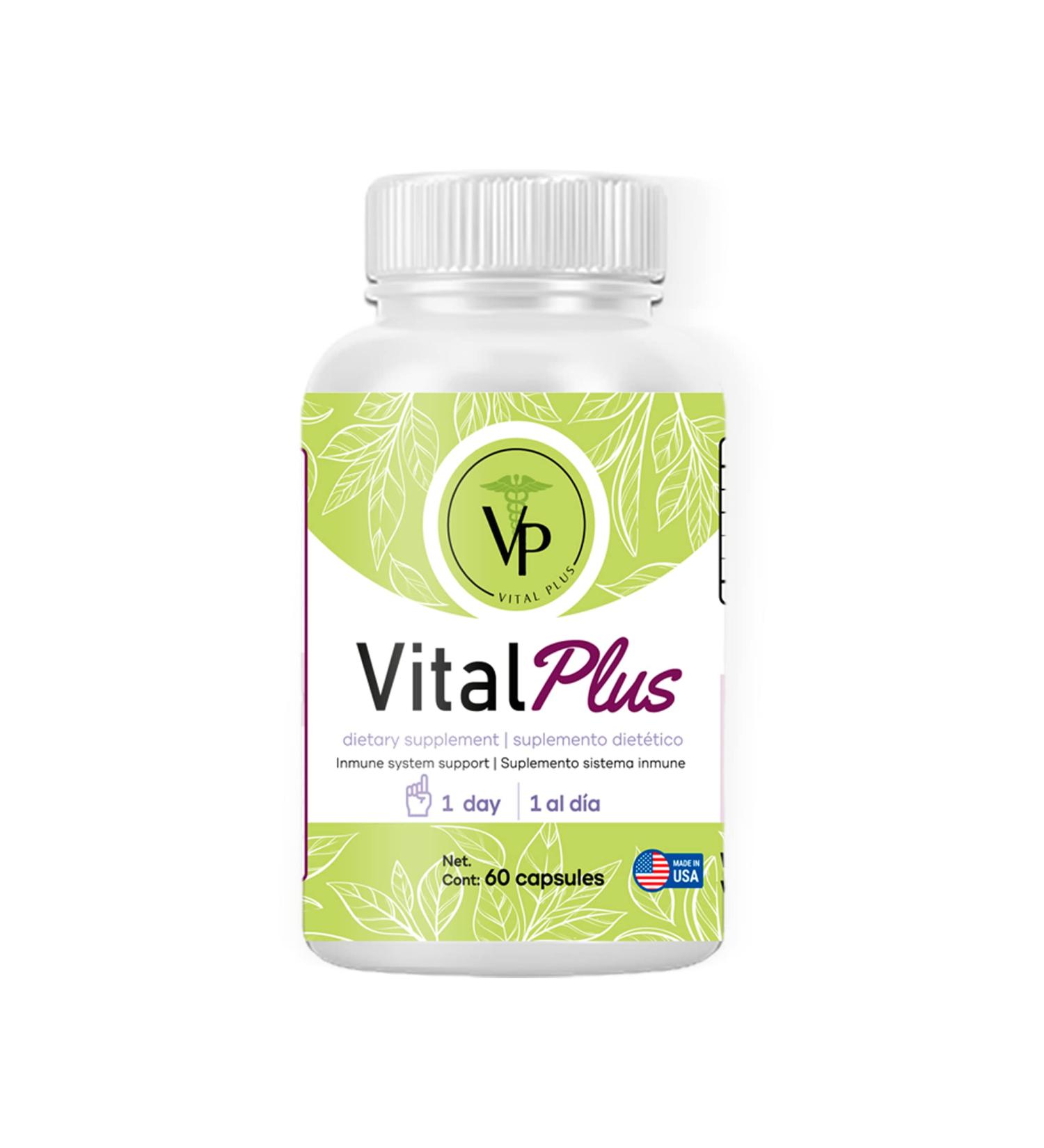 Vital Plus - Organic Energy Supplement for Varicose Veins & Joint Support | 60 Capsules - International Shipping Available - Buy Online on GoSupps.com