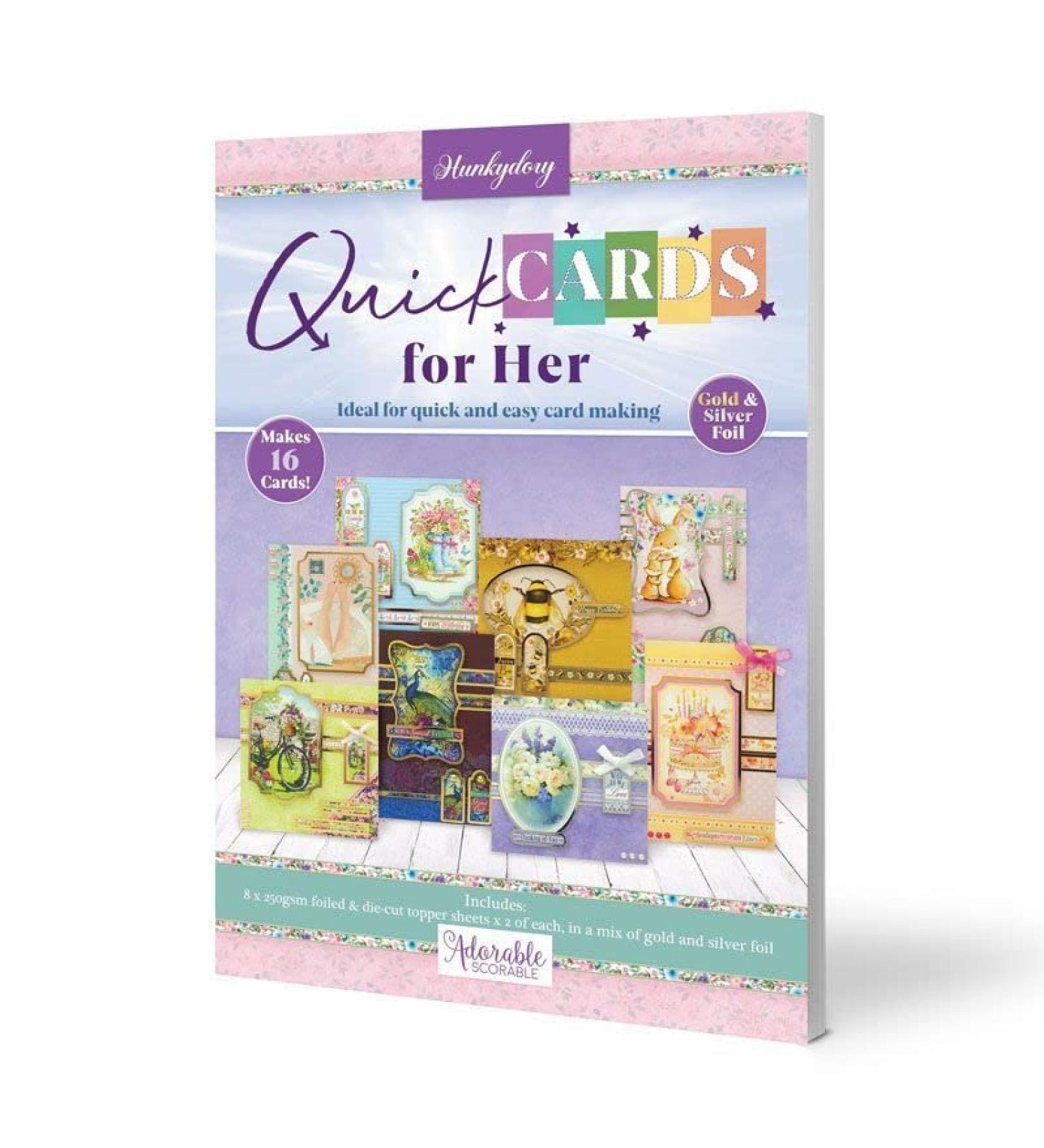 HunkyDory Crafts Quick Cards for Her - QUICK102 - Buy Online on GoSupps.com