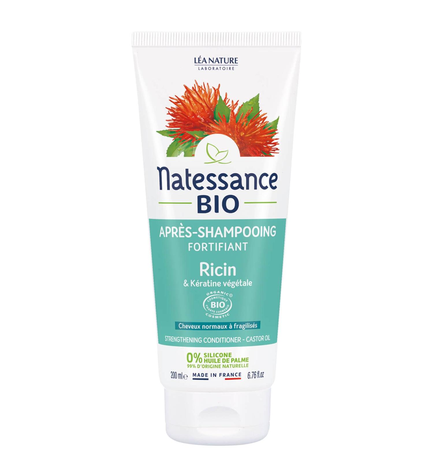 Natessance - Fortifying conditioner - Organic castor oil & vegetable keratin 200ml
