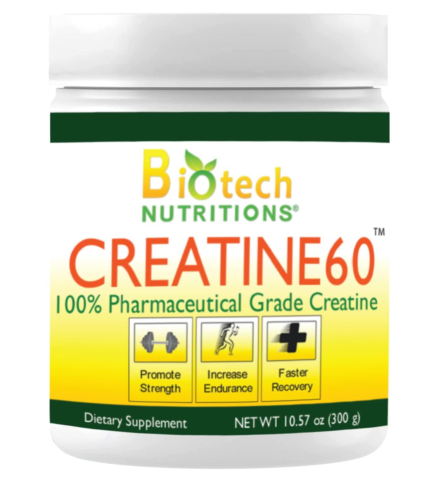 Buy Creatine 60 Dietary Supplement - 300g for Energy & Performance | International Shipping Available - Buy Online on GoSupps.com
