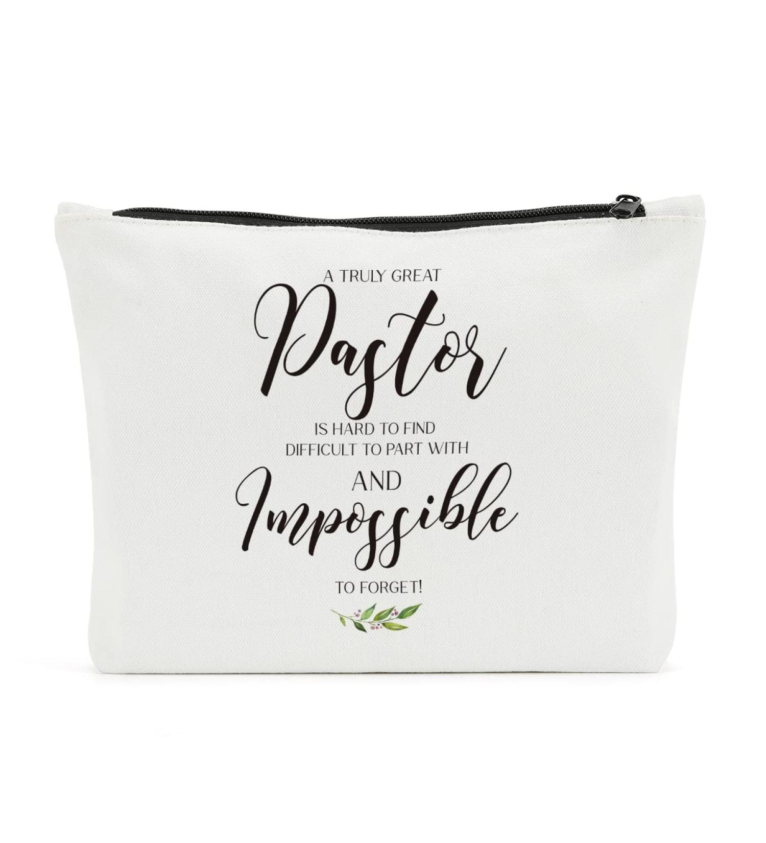 Pastor Makeup Bag - Perfect Christian Gift for Pastors | Great for Birthdays Christmas Thanksgiving & Anniversaries - Buy Online on GoSupps.com