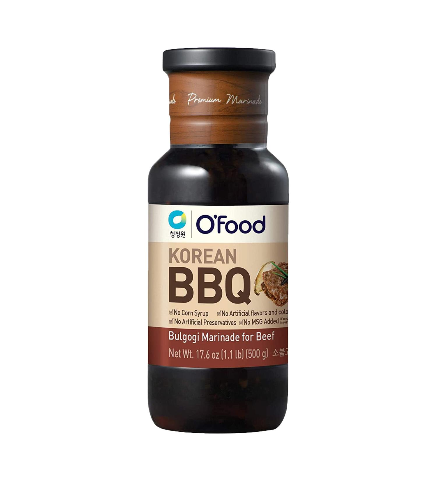 Chung Jung One O'Food Korean BBQ Bulgogi Sauce & Marinade for Beef 17.6 oz - Authentic Flavor for Delicious BBQ - 1 Pack - Buy Online on GoSupps.com