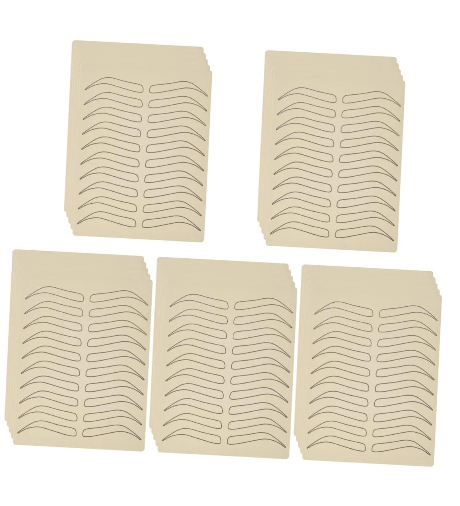 FOMIYES 25 pcs Skin Portable Eyebrow Training Practical Simulated Practicing Supply Blank 18.9x14.5cmx5pcs As Shownx5pcs - Buy Online on GoSupps.com