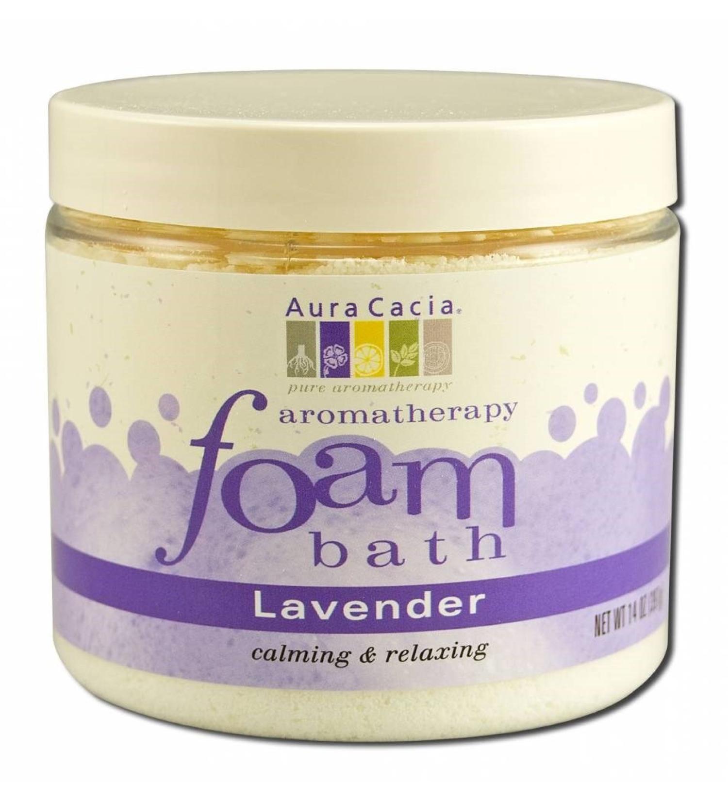 Aura Cacia Lavender Aromatherapy Foam Bath 14 Ounce - 3 per case.3