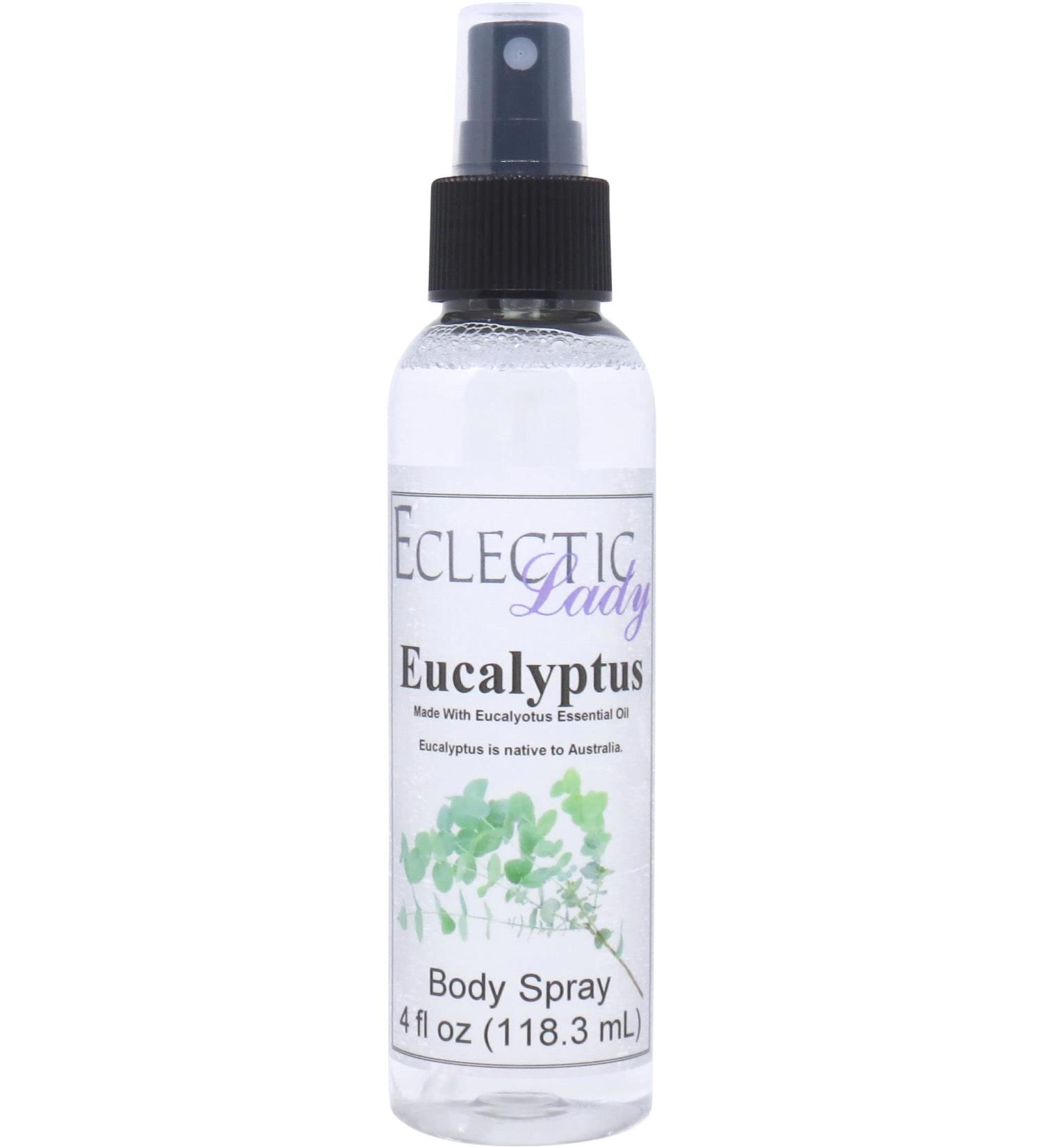 Eucalyptus Essential Oil Body Spray 4 ounces Body Mist for Women with Clean Light & Gentle Fragrance Long Lasting Perfume with Comforting Scent for Men & Women Cologne with Soft Subtle Aroma For 4 Fluid Ounces - Buy Online on GoSupps.com