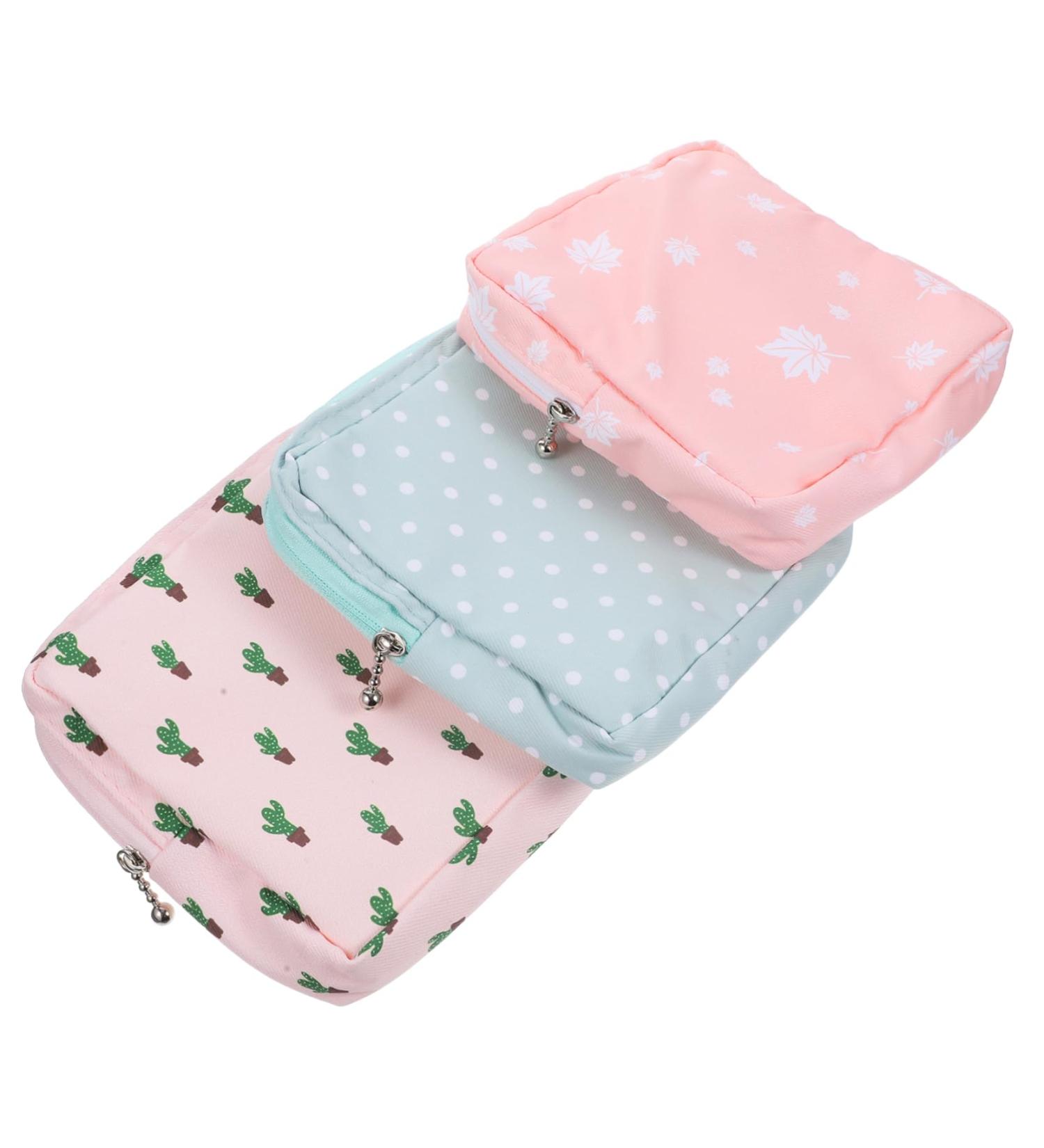 Buy Gleavi Wallet - 3 Piece Decorative Tampon Storage Bag & Washable Napkin Holder Set | Perfect Period Pocket Bags for Every Day - Buy Online on GoSupps.com