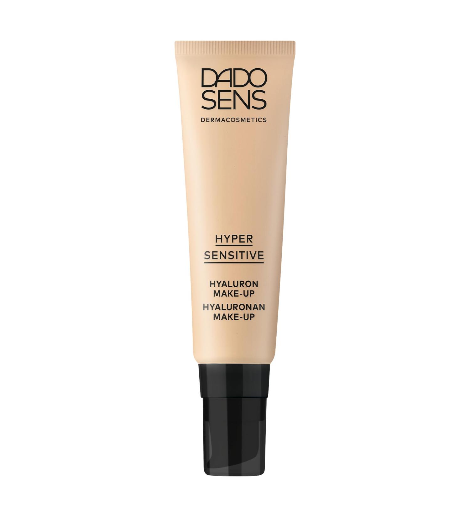 DADO SENS HYPERSENSITIVE HYALURON MAKE-UP beige 30ml - For sensitive skin for a natural even complexion medium coverage strengthens the skin barrier and soothes vegan - Buy Online on GoSupps.com