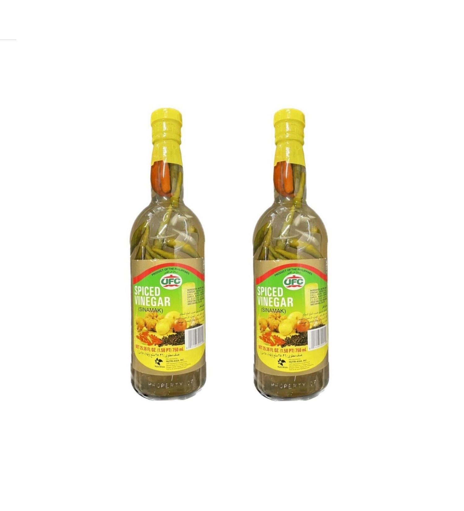 Spiced Vinegar Pamai Pai UFC Sinamak Philippines Spicy Vinegar 750ml (Pack of 2) - Buy Online on GoSupps.com