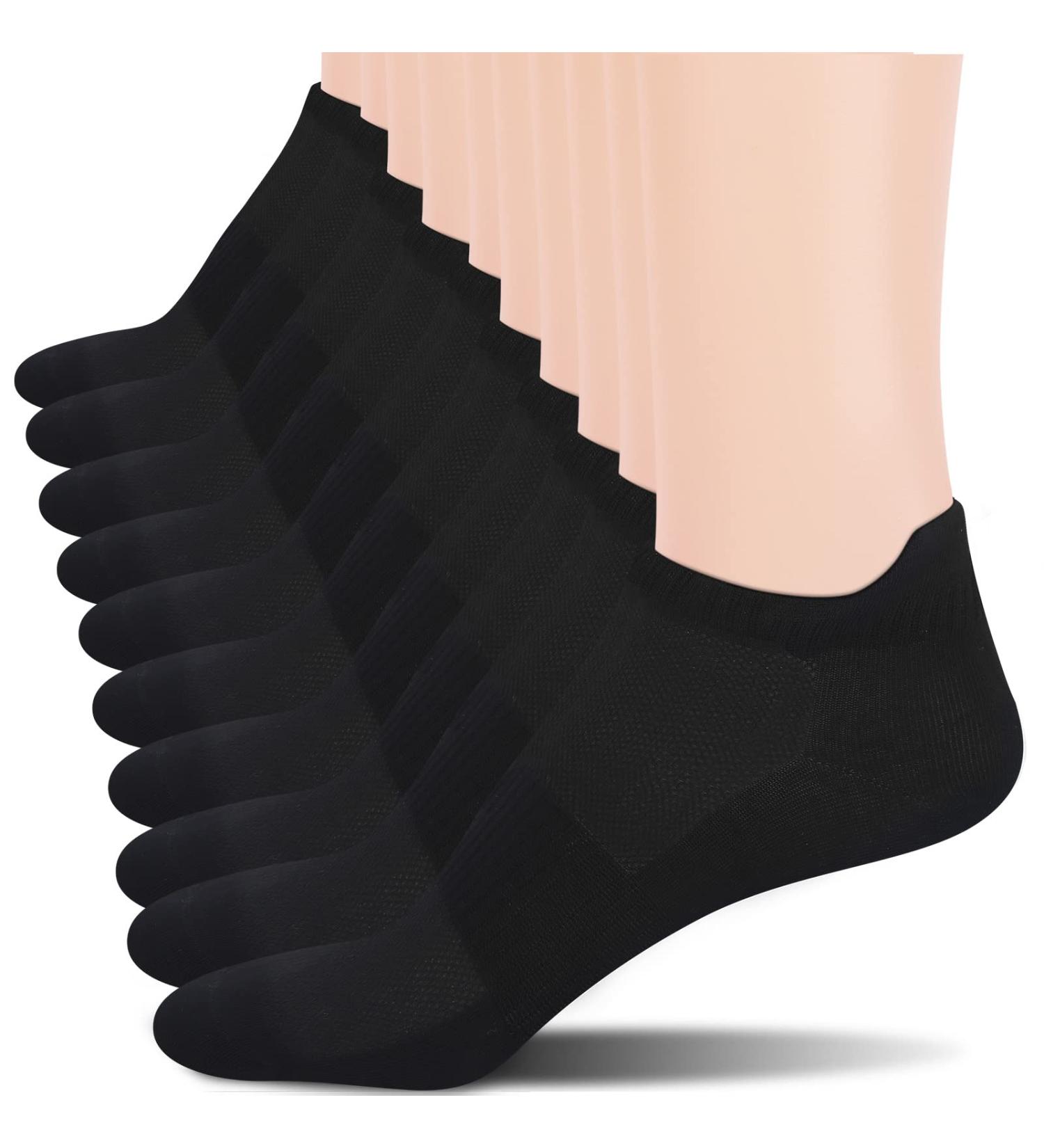 Cozi Foot Women's Ankle Socks 10 Pairs | Thin Soft Athletic Low Cut Socks with Tab | C02 Black 5-8 - Buy Online on GoSupps.com