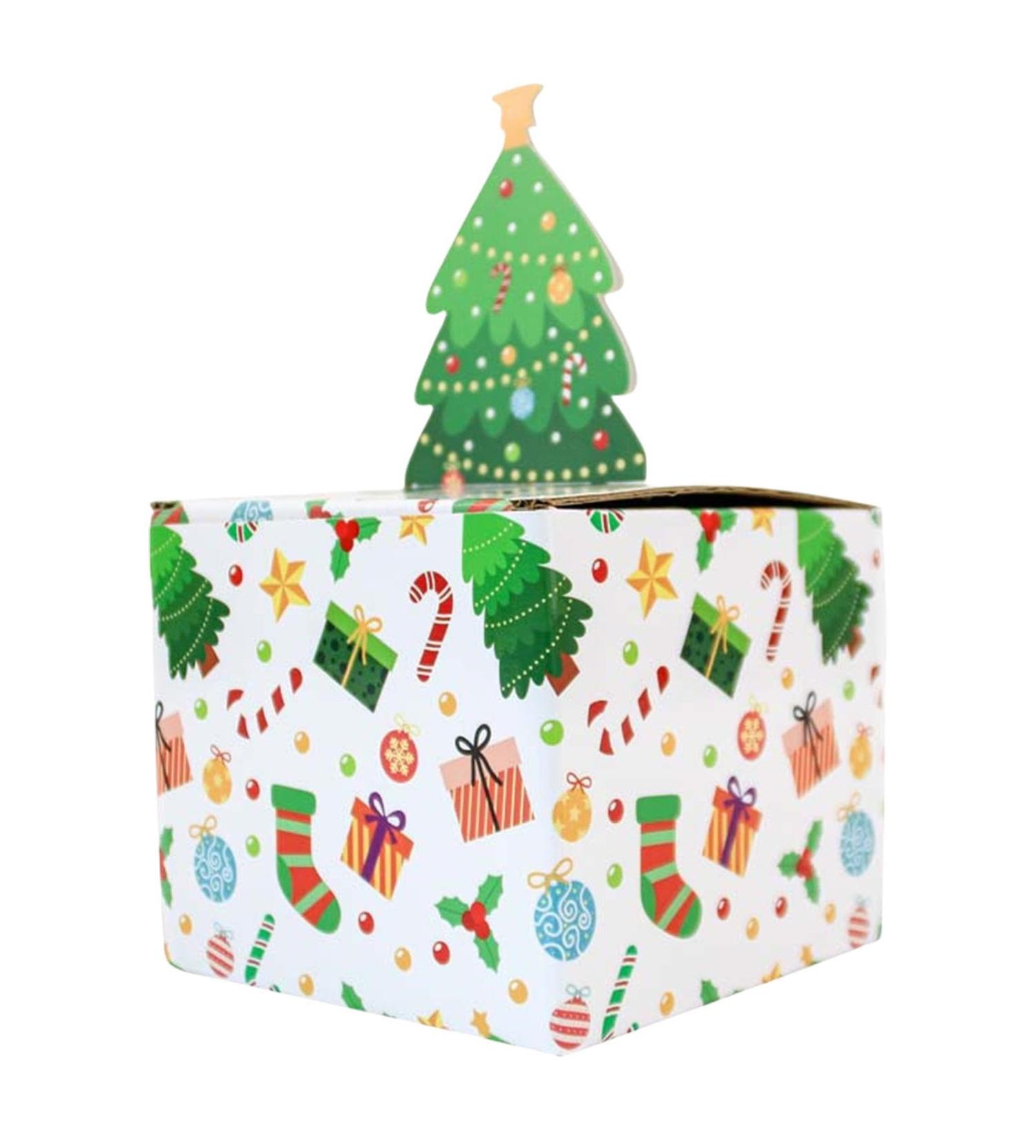 Christmas Cash Boxes | Paper Christmas Cash Dispenser Box | Holiday Candy Holder Package Box with 30 Storage Bags White - Buy Online on GoSupps.com