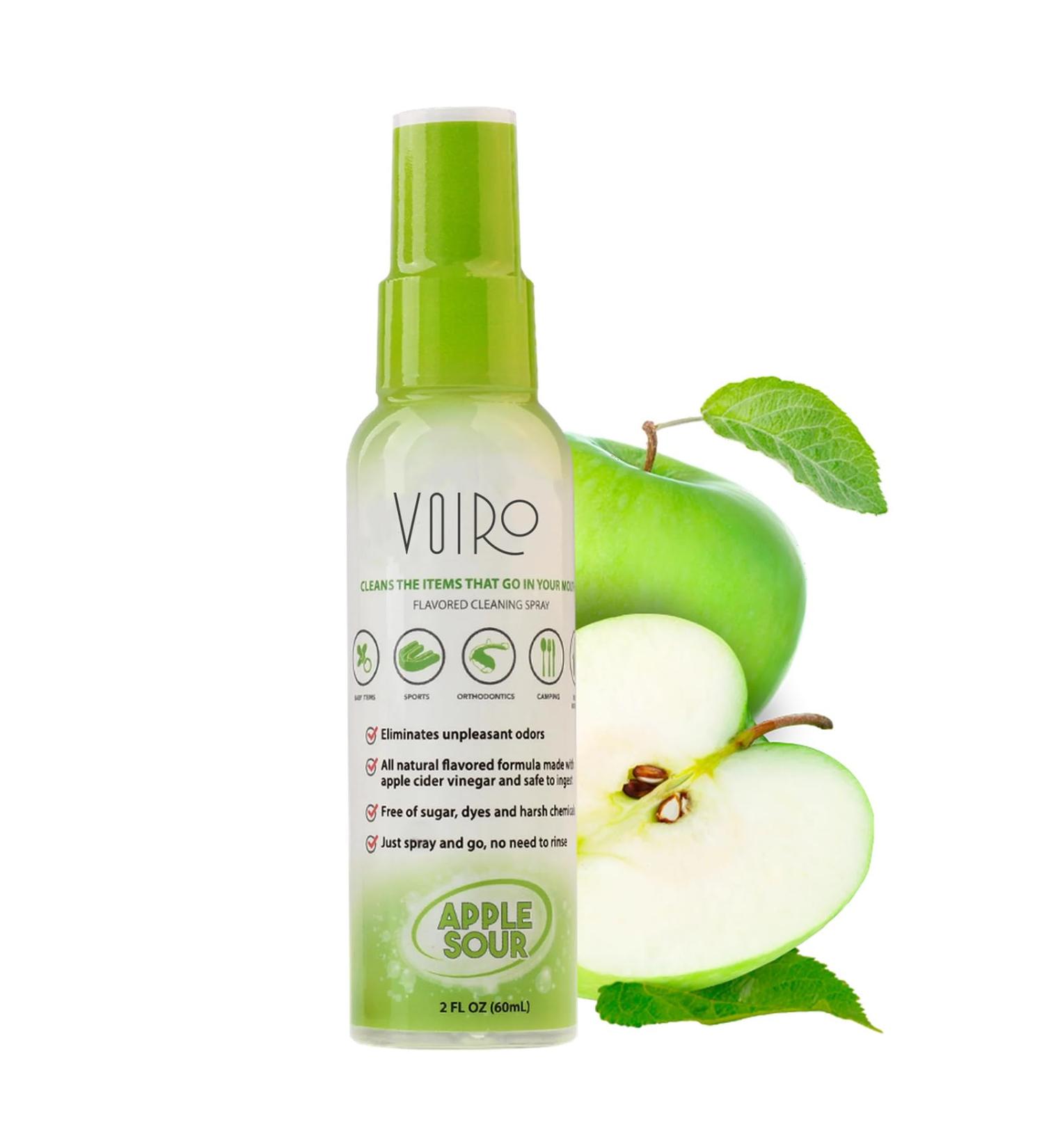 VOIRO Mouth Guard Cleaner Spray - Alcohol-Free Freshener & Deodorizer for Athletic Dental Guards | Mint Freshness | 2oz Travel Size - Buy Online on GoSupps.com