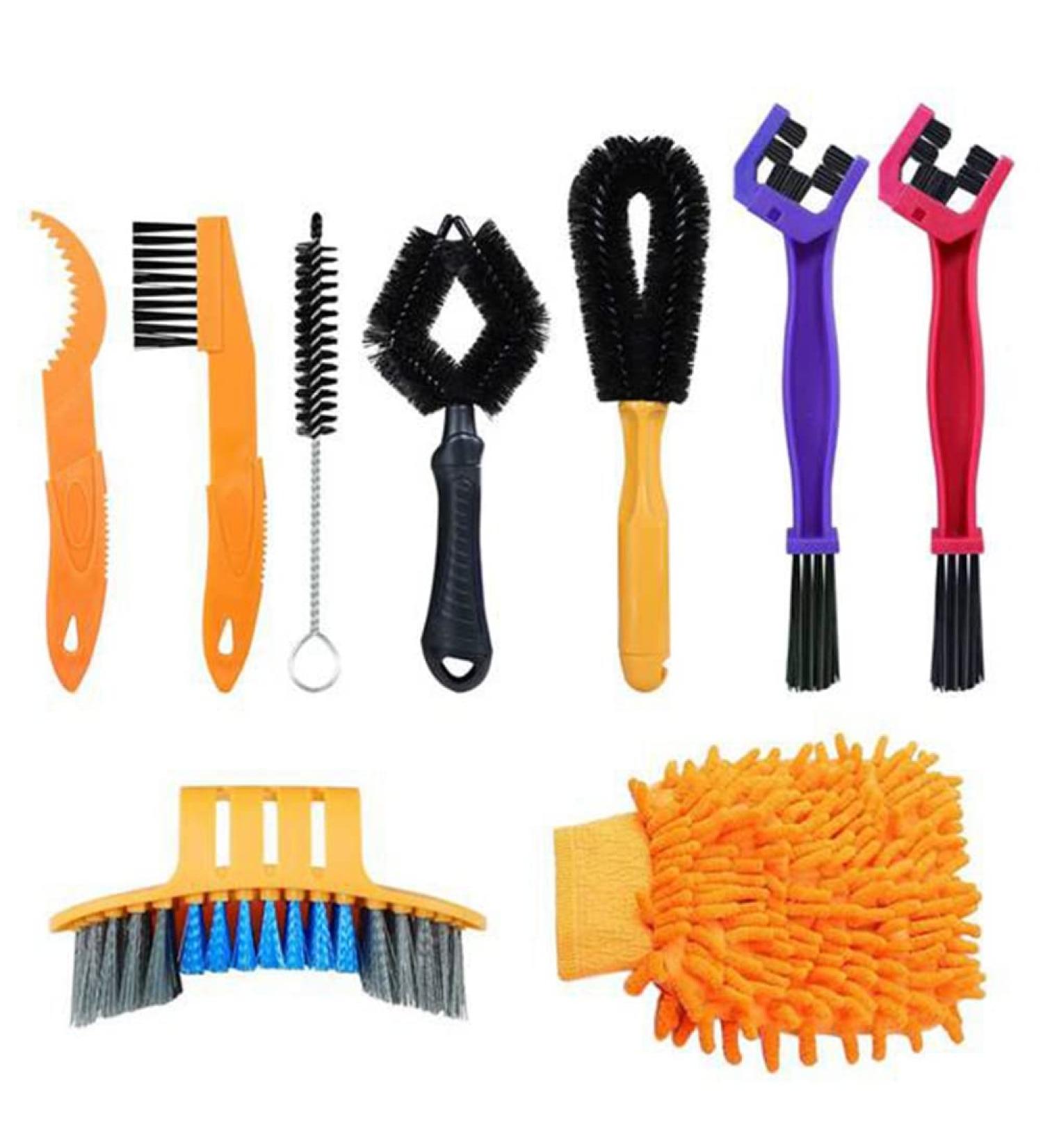 ISTOVO 9 Piece Bicycle Cleaning Set | Ultimate Cleaning Tools for All Bicycle Types - International Shipping Available - Buy Online on GoSupps.com