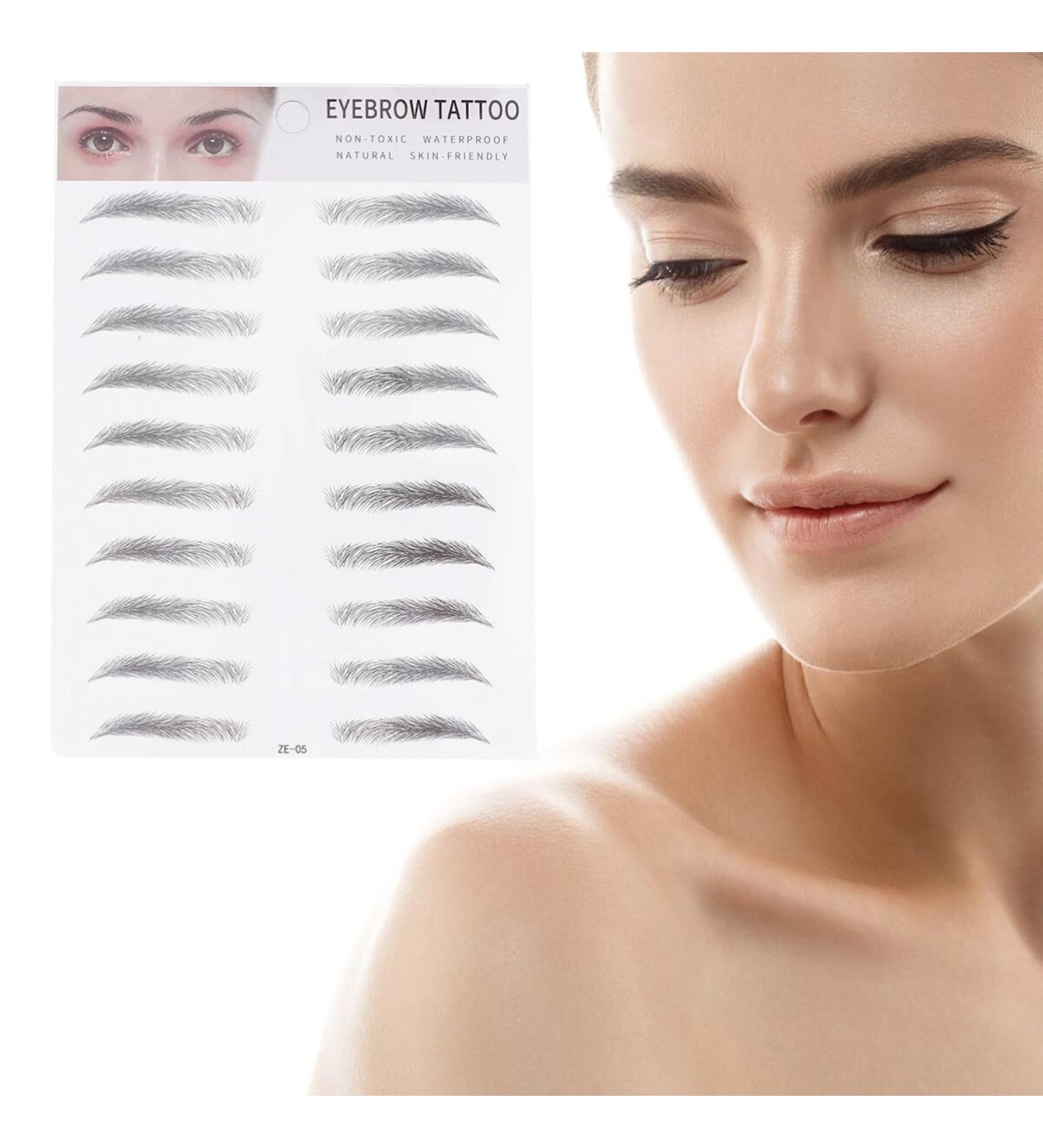 Beavorty 2pcs 3d Eyebrow Stickers Makeup Stickers Eyebrow Sissor Kit Eyebrow Shaping Cosmetic Miss Shaper - Buy Online on GoSupps.com