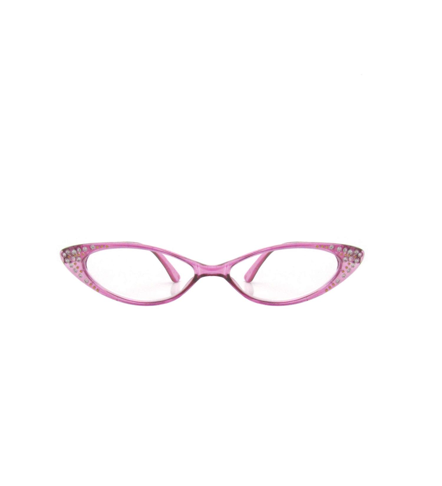 Shop Pop Fashionwear Rhinestone Cat Eye Reading Glasses R223 - Crystal Purple 1.50 | International Shipping Available - Buy Online on GoSupps.com