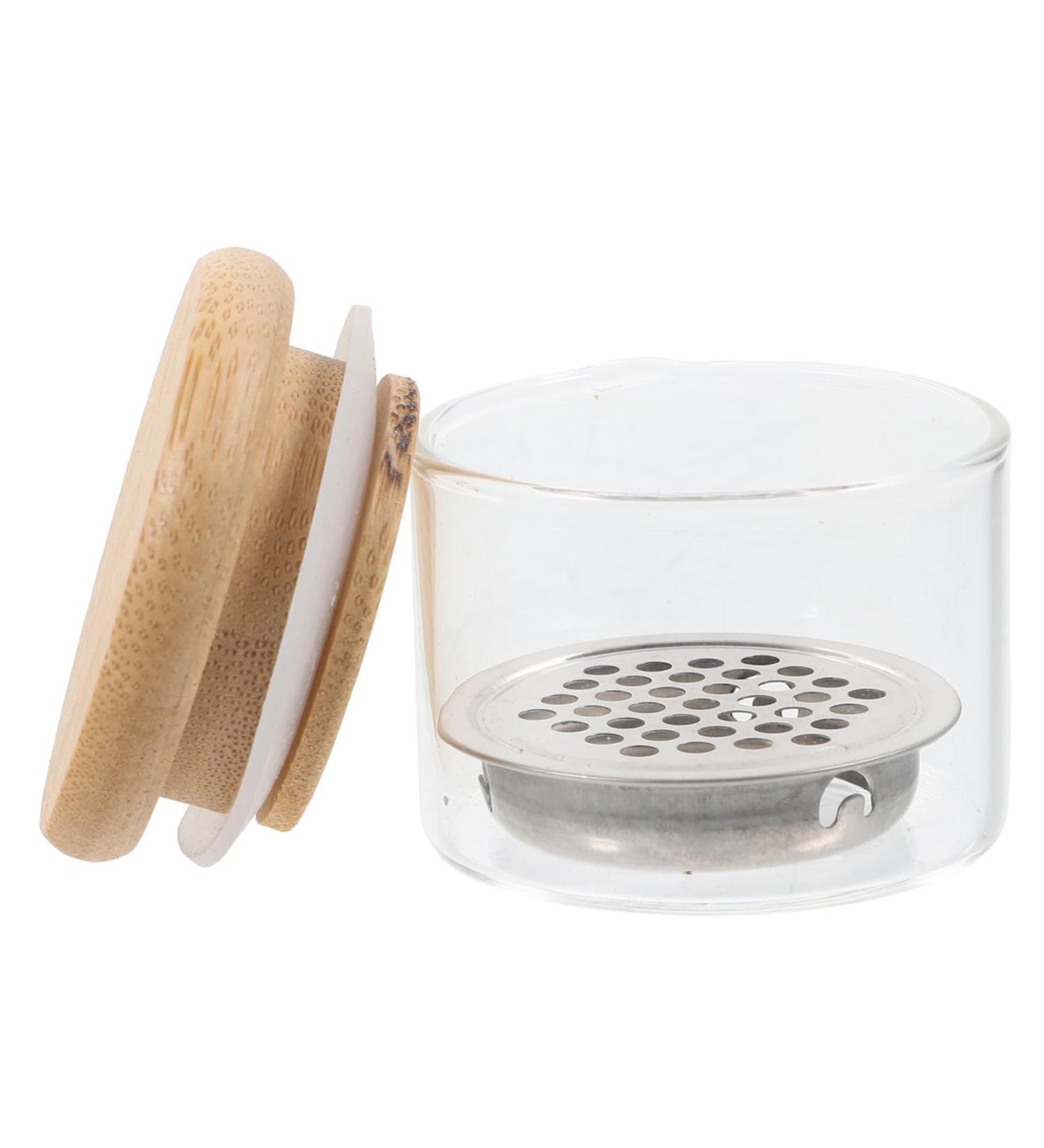 HAPINARY Nail Art Brush Cup Glass Nail Tools Nail Art Tools Manicure Nail Dish with Stainless Steel Mesh Dappen Dish for Acrylic Nails Nail Dish Bowl Nail Dish Cups Bracket Wooden Sequins - Buy Online on GoSupps.com