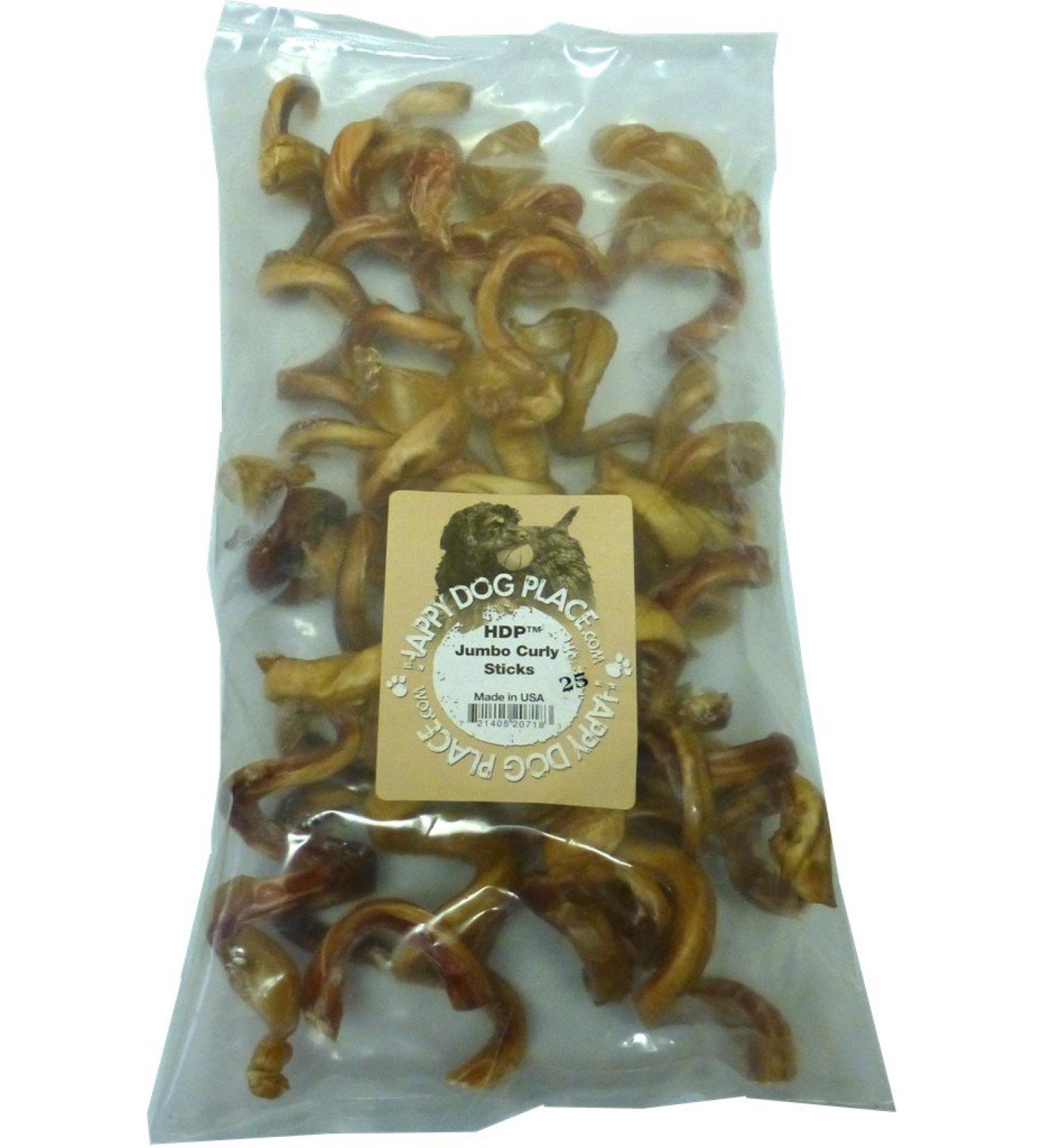 Dental Floss CURLY 4-6" Bully Sticks Made in USA Odor Free PACK 25 - Buy Online on GoSupps.com