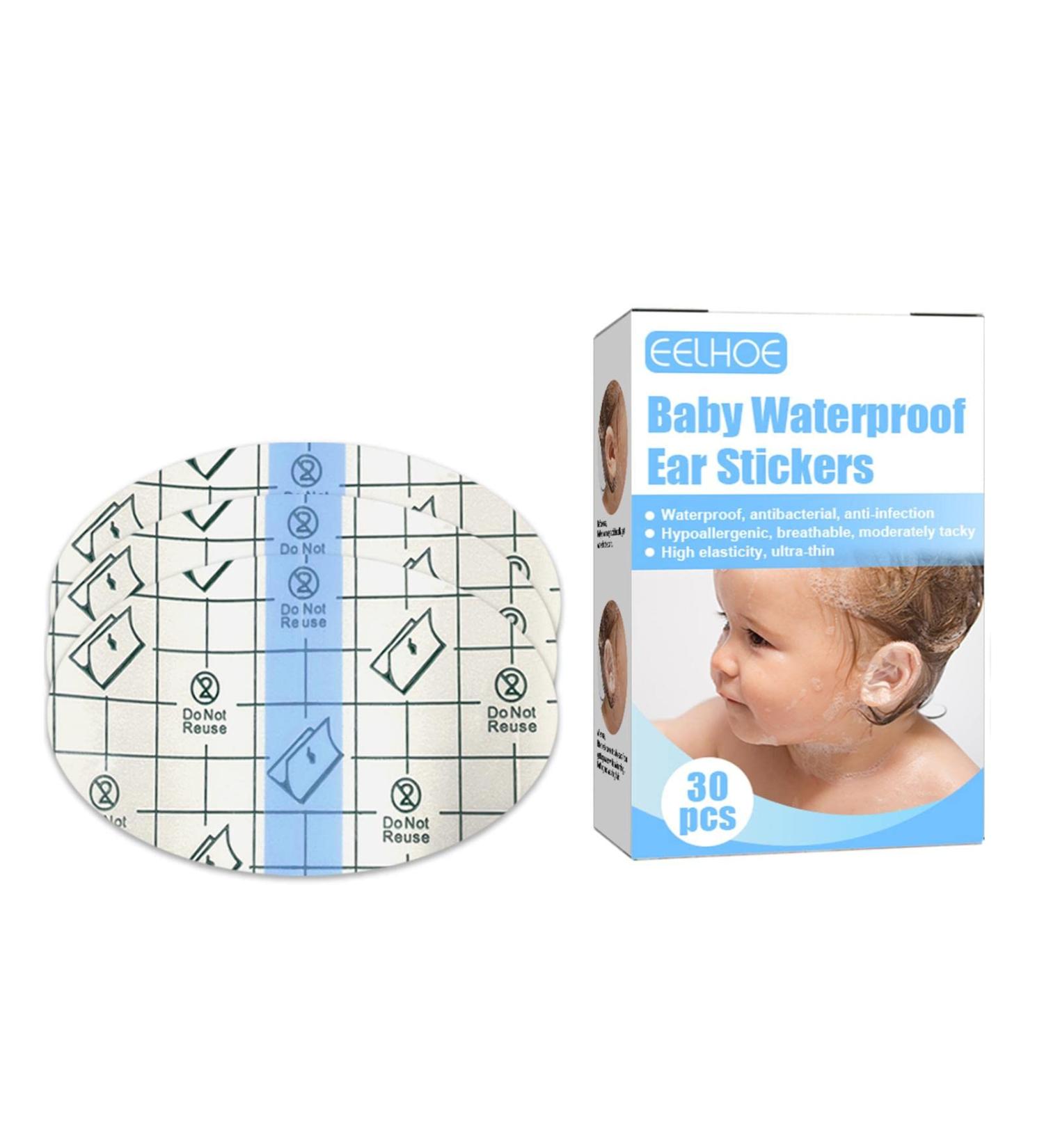 Baby Bath Ear - Transparent Baby Waterproof Ear Stickers - -time Ear Covers for Bathing Transparent High Heel Invisible Foot Care Sticker - Buy Online on GoSupps.com