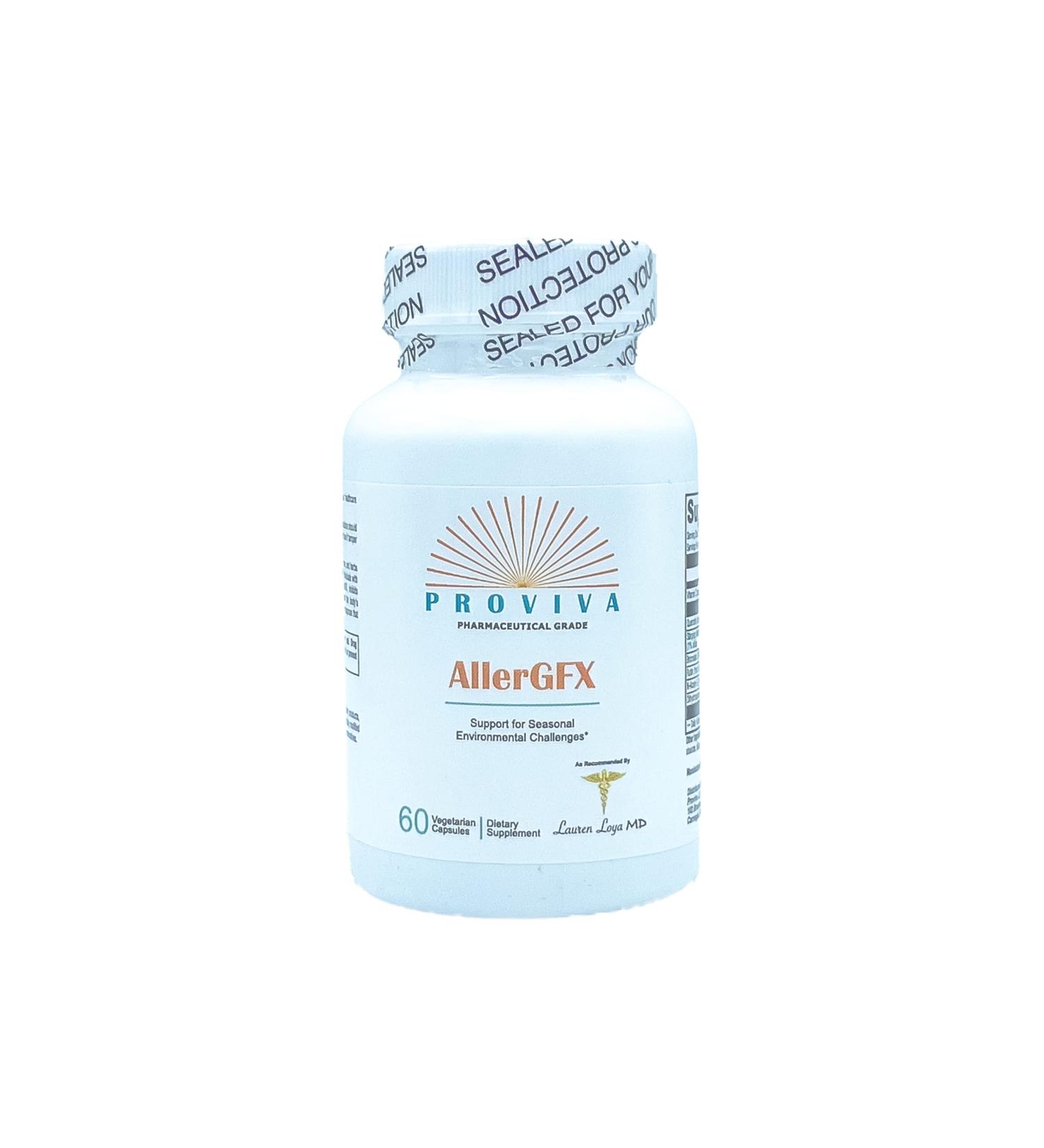 Proviva AllerGFX - Natural Antihistamines Formula for Allergy Relief - 30 Servings - Buy Online on GoSupps.com
