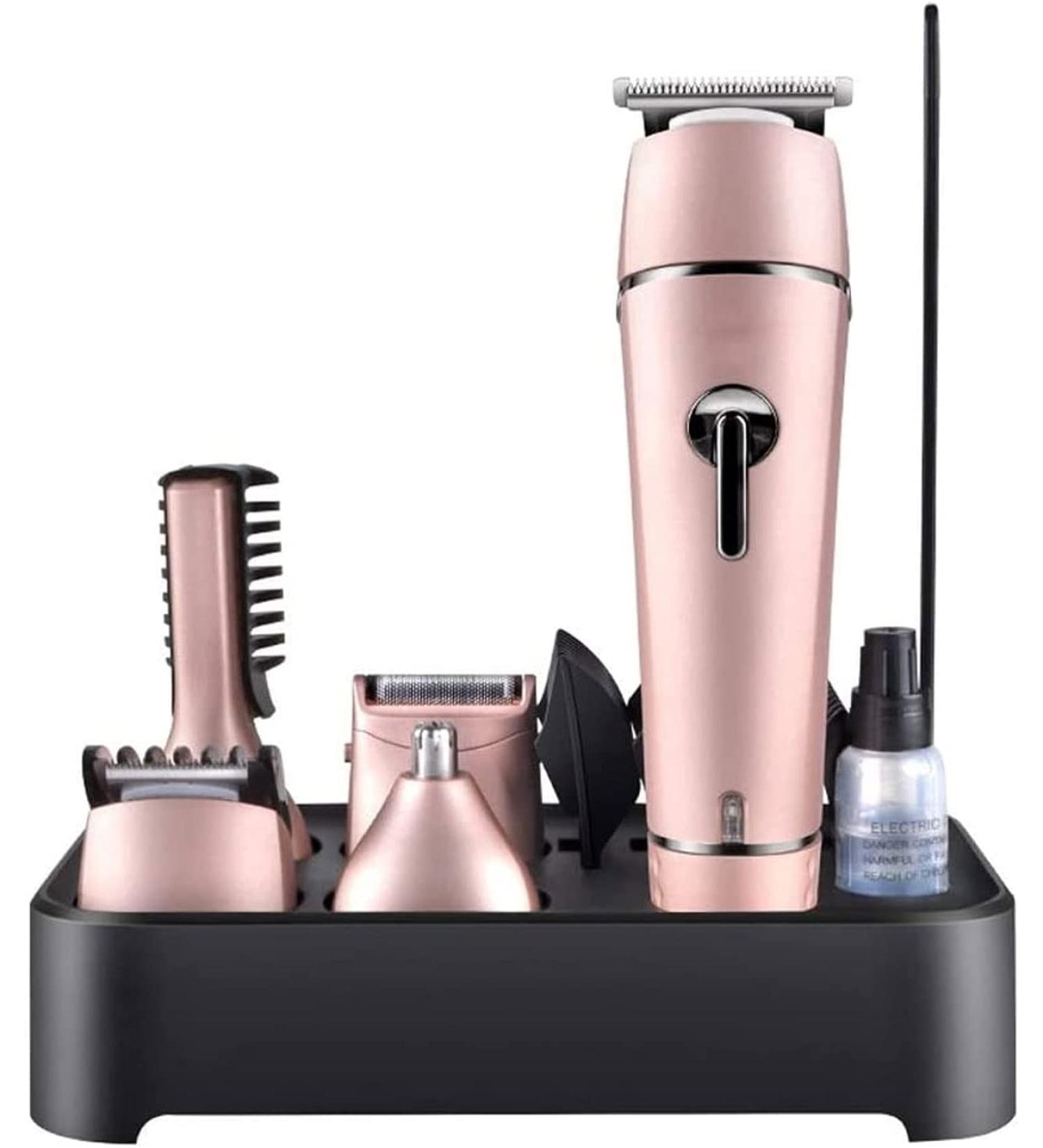 Professional Pink Hair Clippers for Men | Cordless Trimmer & Hair Cutting Kit with 3 Guide Combs - Ideal for Barbers & Stylists | International Shipping - Buy Online on GoSupps.com