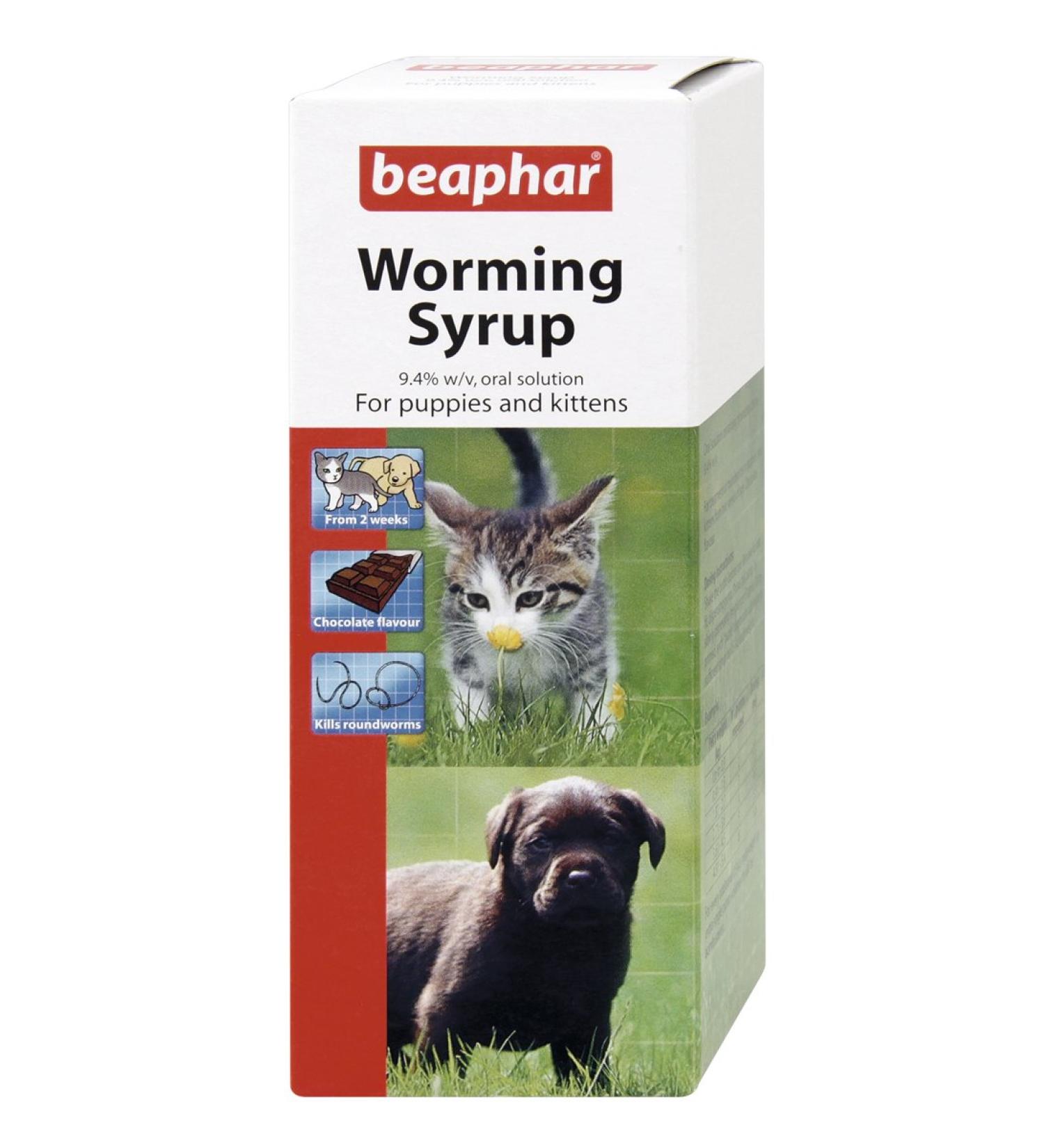 Beaphar Worming Syrup Dog 45ml pack of 6
