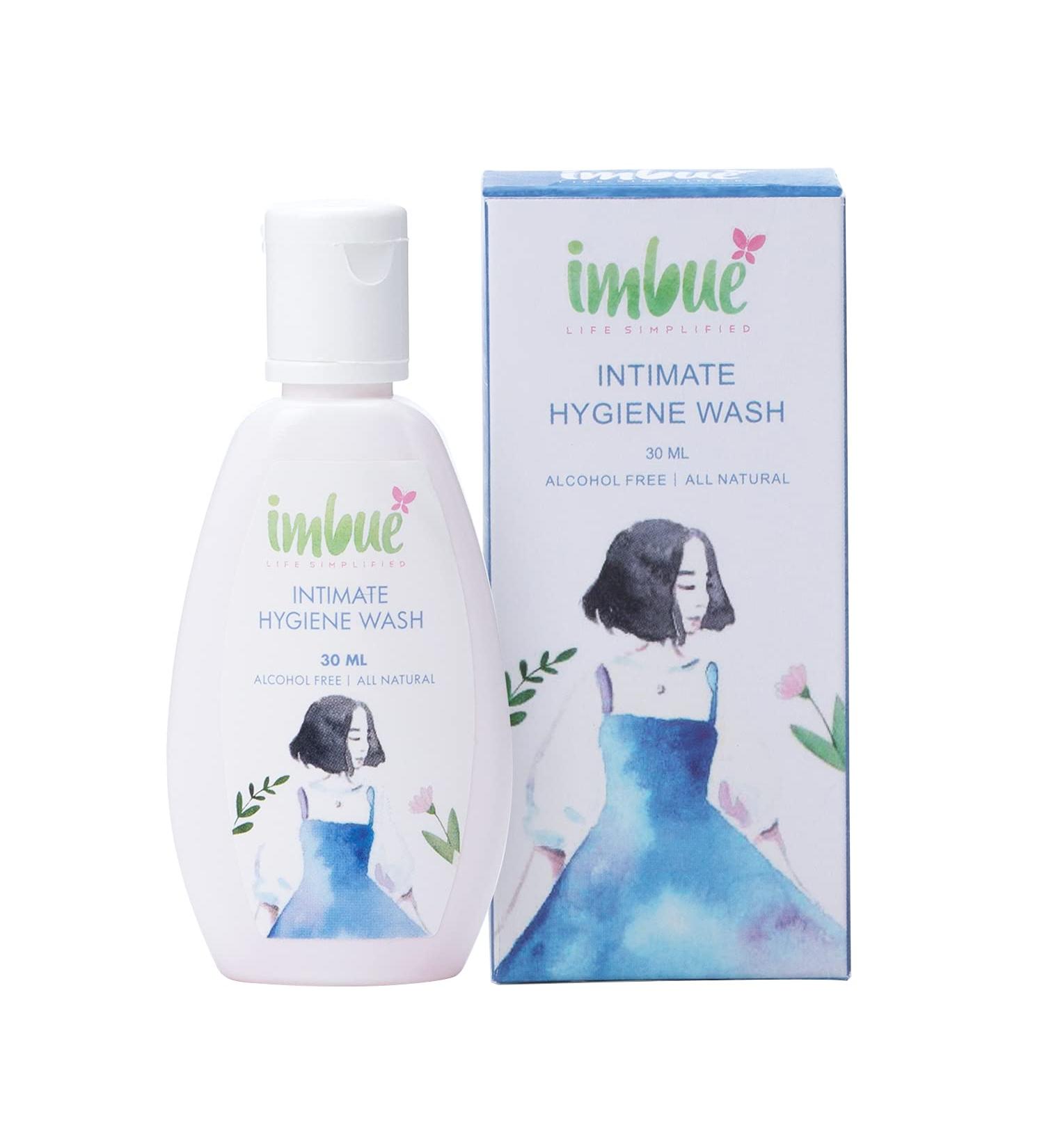 IMBUE Mini Intimate Wash for Women - Vegan, Alcohol-Free, Sulphate-Free, Paraben-Free - 1.01 oz - Buy Online on GoSupps.com