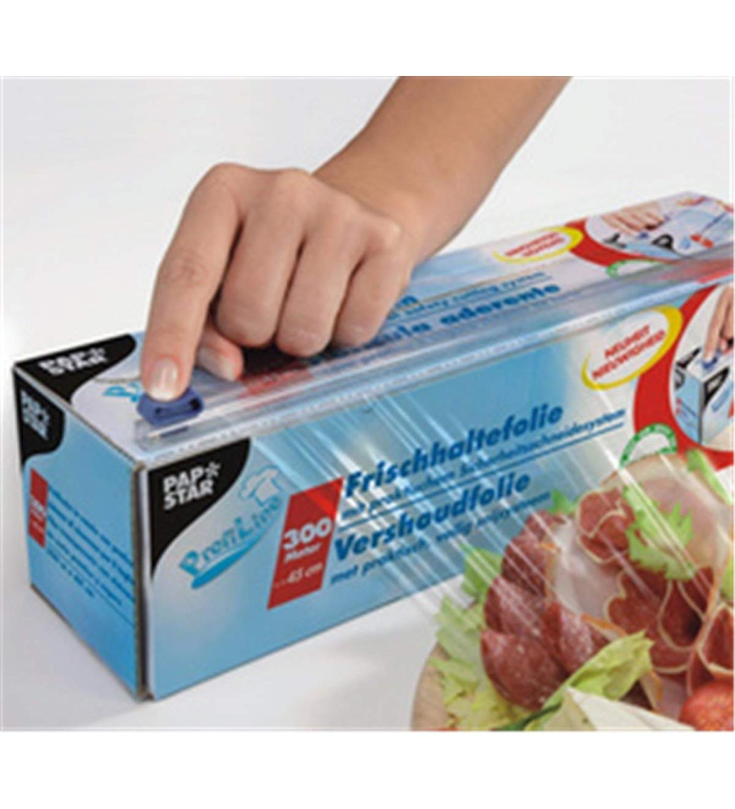 PAPSTAR cling film in folding box width 450 mm