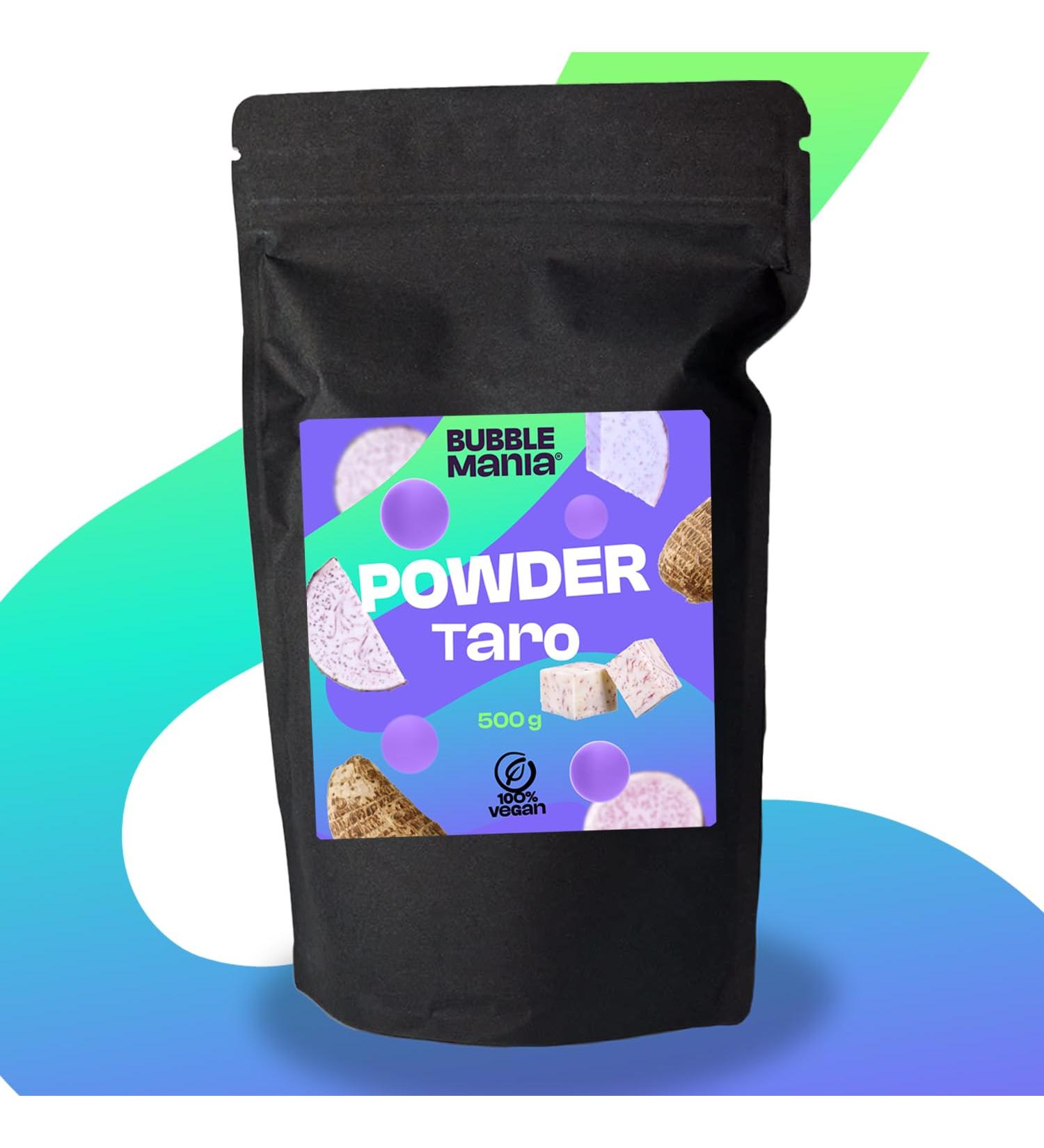 Taro Vegan Powder Bubble Tea - High Quality Milk Tea Powder for Strong Flavor | 500g (1 Pack) - Perfect for Bubble Tea - Buy Online on GoSupps.com