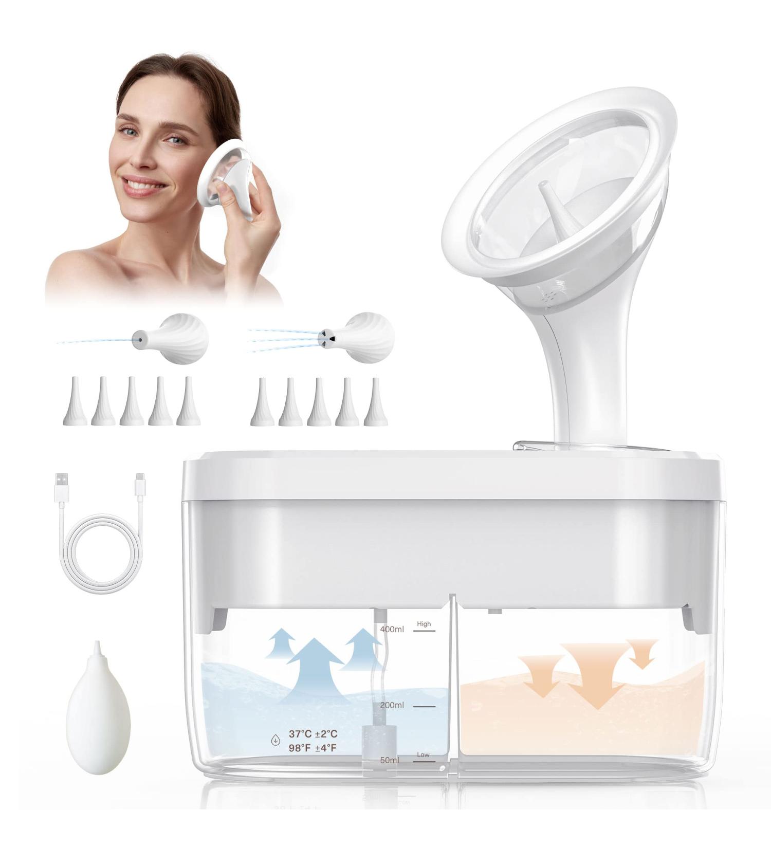 Electric Ear Wax Removal Kit - Safe & Effective 2.0 Version with 4 Pressure Settings and 10 Tips - Buy Online on GoSupps.com