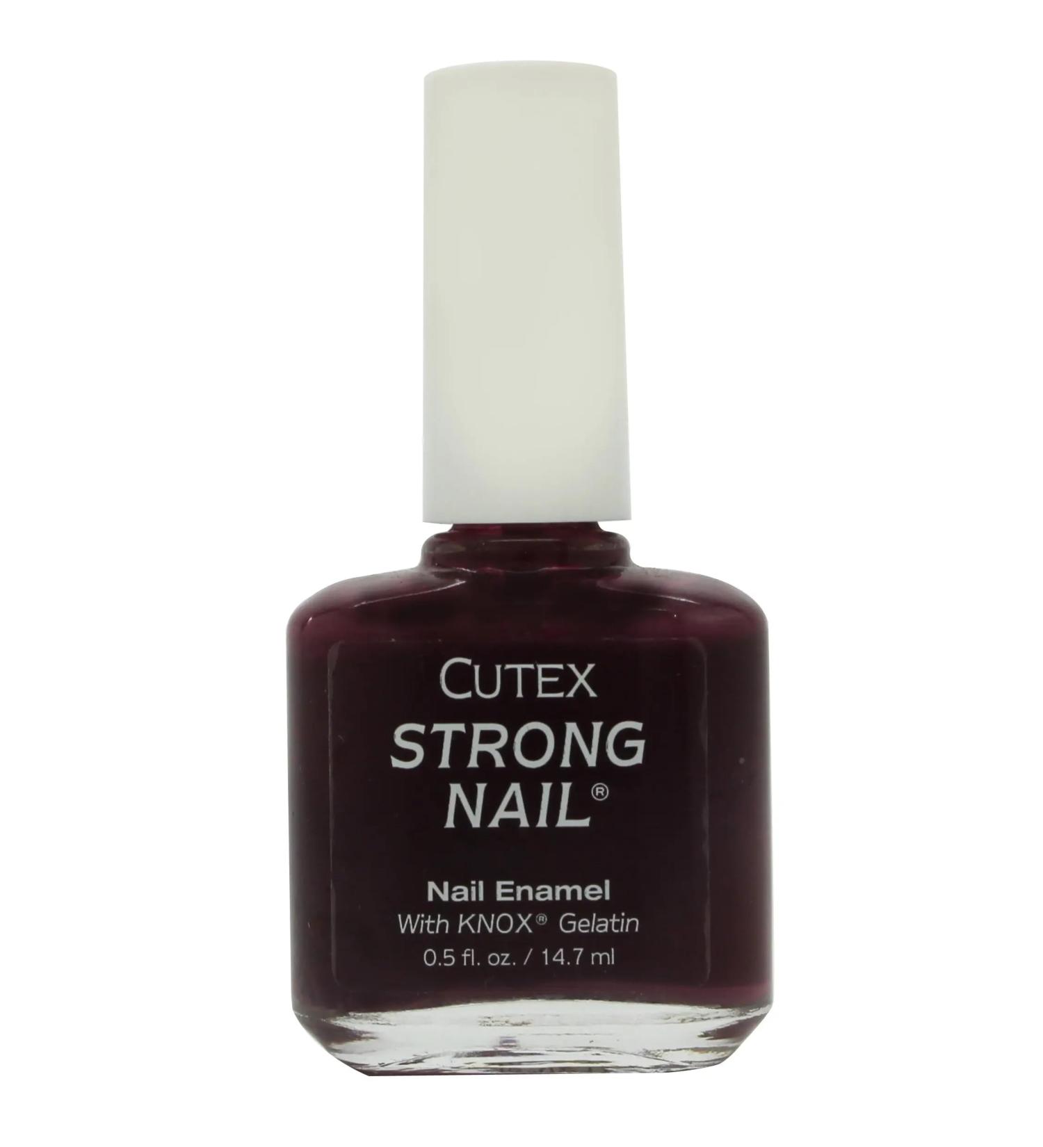 Cutex Strong Nail Eggplant Nail Polish 14.7ml
