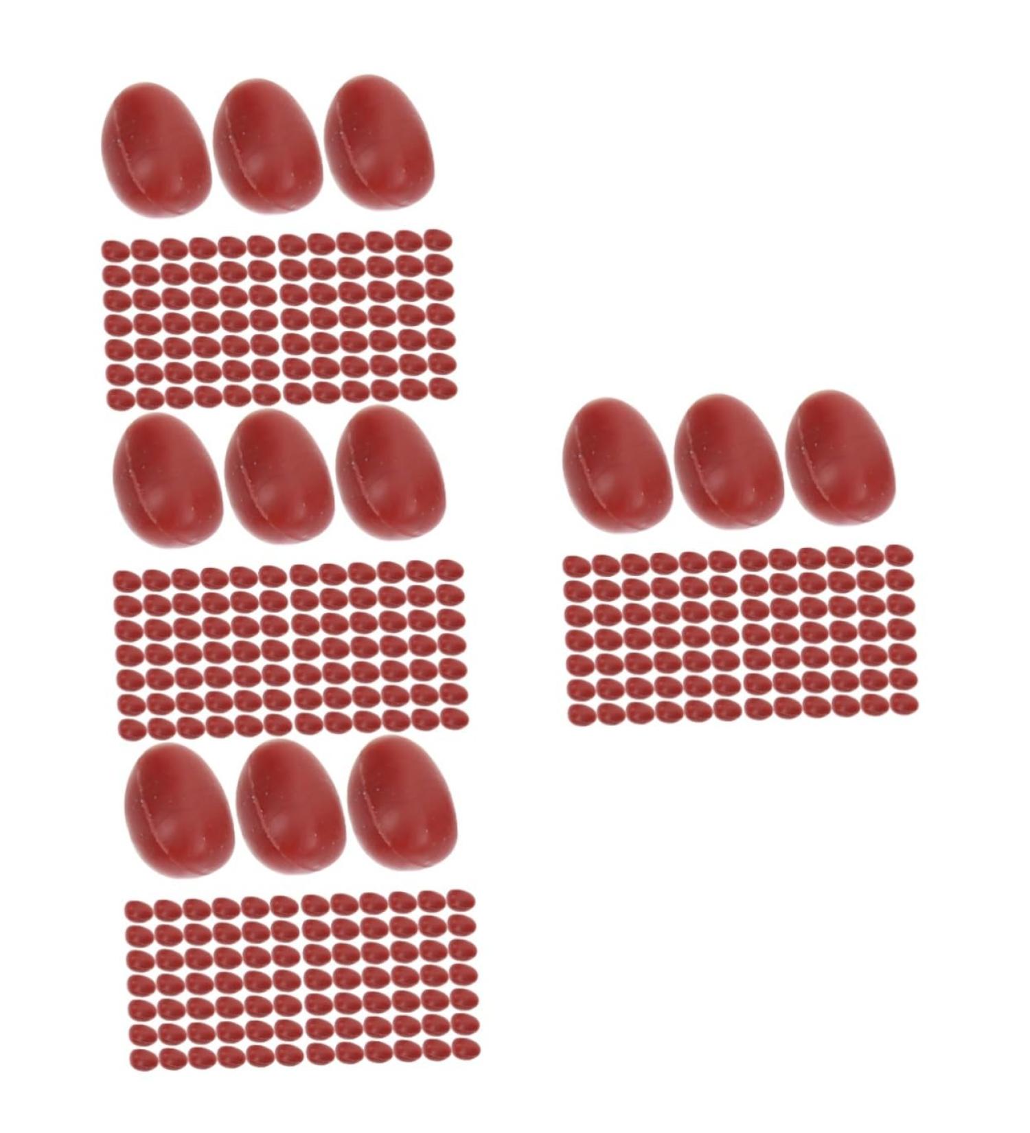 OUNONA 4pcs Artificial Red Beans Faux Red Beans Photography Props Fake Soy Beans Prop Fake Acorns Fake Cherries Fake Cookies Fake Food Simulation Food Whole Grains Popcorn Pvc Redx4pcs 1x0.6cmx4pcs - Buy Online on GoSupps.com