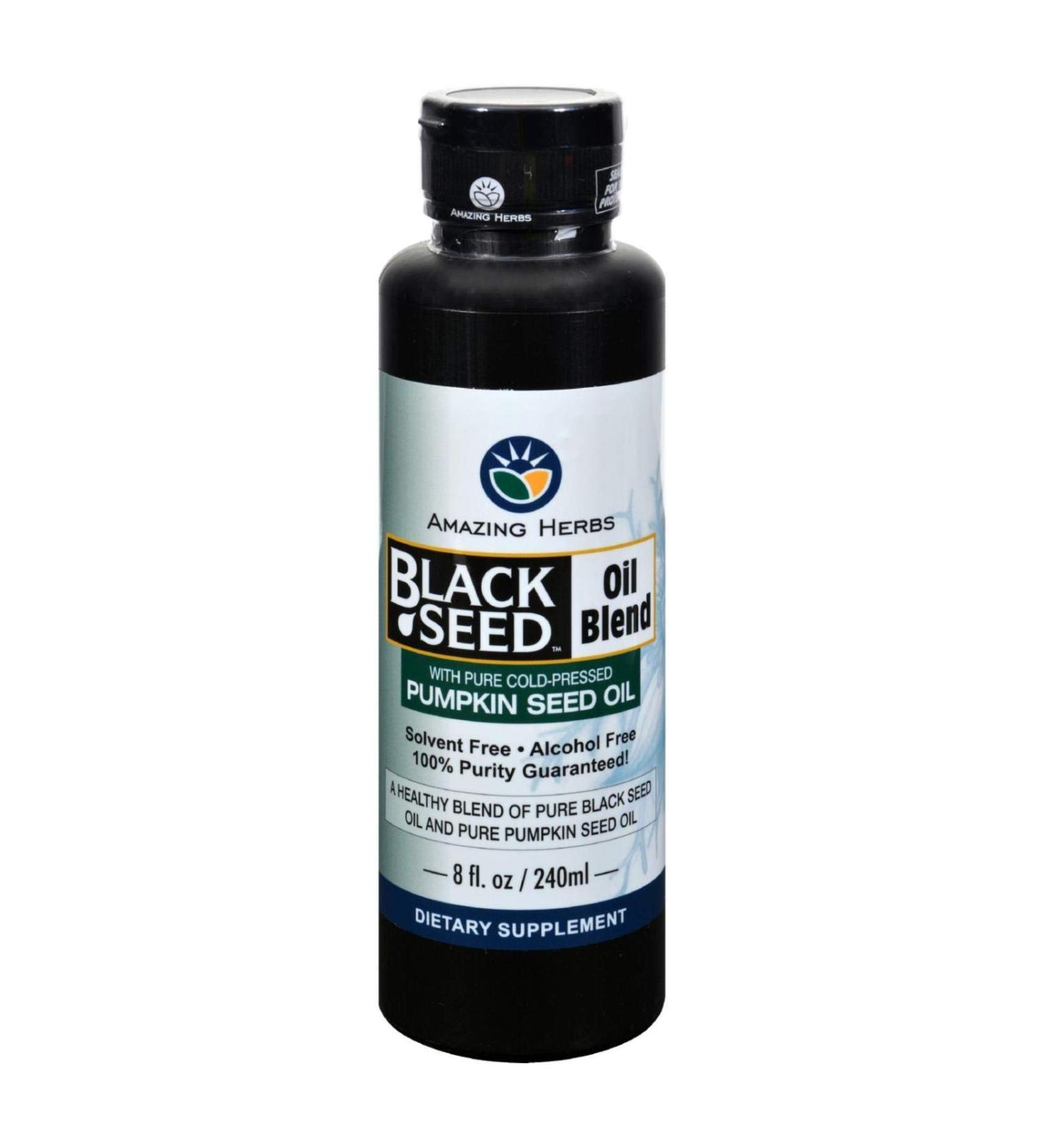 Amazing Herb Black Seed Black Seed Oil W/Pmpkn Sd 8 Fz