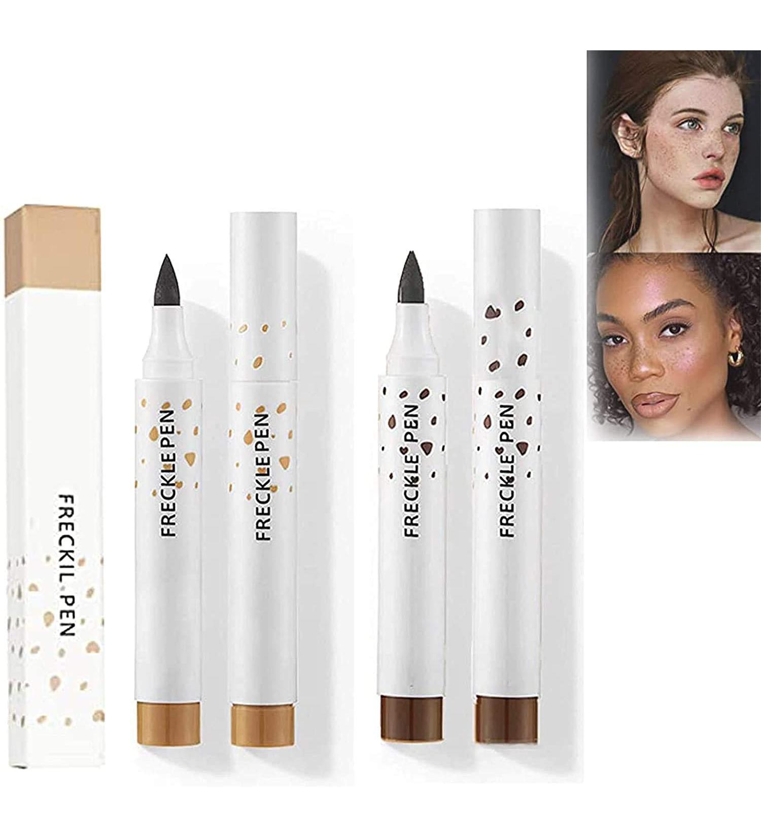 Kayswang freckle pen Light Brown/Dark Brown freckle pen for face freckle pen makeup mole freckle pen 2.5ml faux freckle pen colourpop freckle pen freckle pen henna henna pen for freckles (black) - Buy Online on GoSupps.com