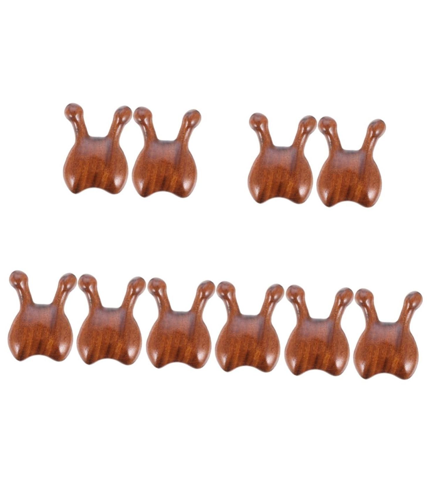 FRCOLOR 10-Pack Sandalwood Scalp & Facial Massage Tools - Wooden Acupuncture Massager for Relaxation & Wellness | International Shipping - Buy Online on GoSupps.com