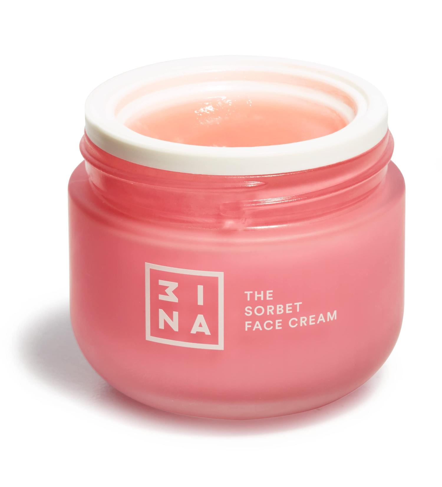 3INA Vegan Cruelty-Free Sorbet Face Cream - Coral - Moisturizing & Soothing - Lightweight Texture - International Shipping - Buy Online on GoSupps.com