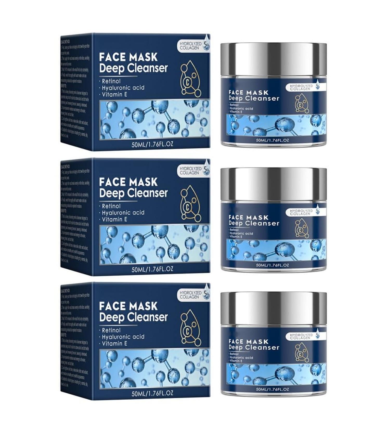 Nettoyant Visage For Homme - Soin Doux Un Nettoyage En Profondeur Contr le Du S bum Une Hydratation Et Raffermissement Hydratant Rafra chissant(3PCS) - Buy Online on GoSupps.com