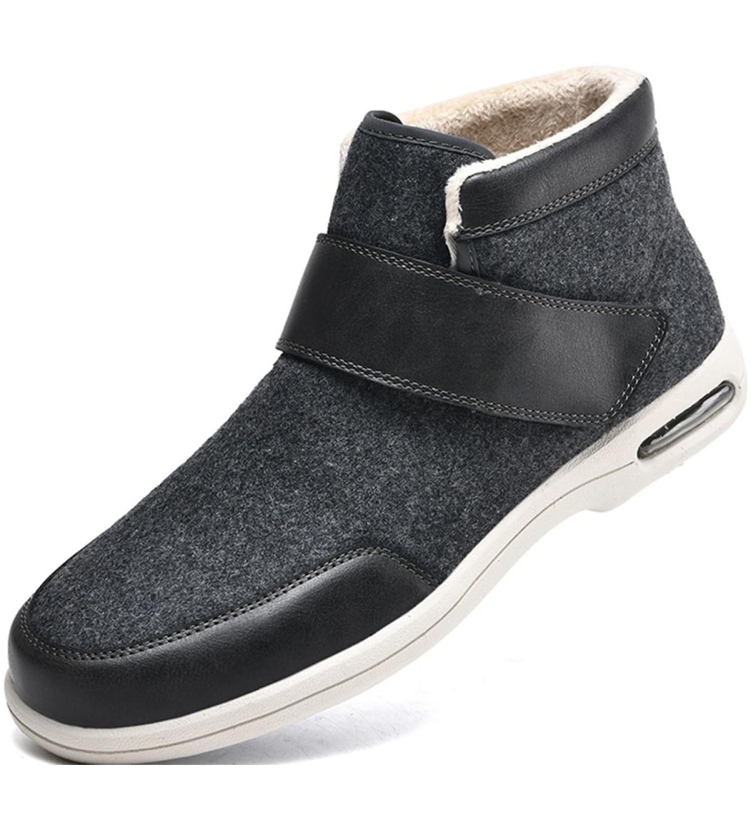 Extra Wide Fit Diabetic Shoes for Men | Adjustable Orthopedic Slippers for Swollen Feet Relief | Comfortable Sneakers for Elderly & Plantar Fasciitis - Size 44 - Buy Online on GoSupps.com