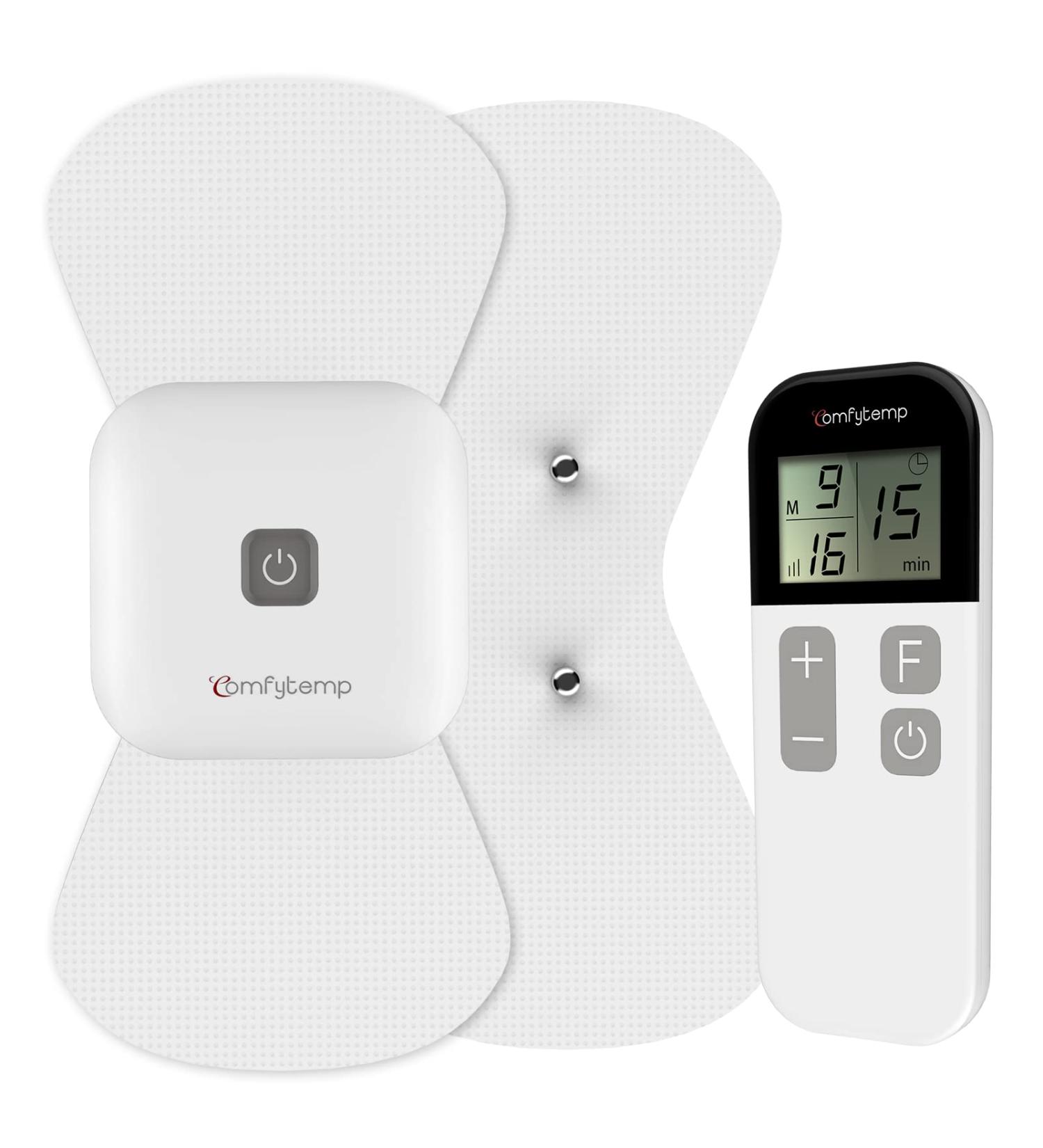 Comfytemp Wireless TENS Unit Muscle Stimulator - Rechargeable Pain Relief Therapy Device with 15 Modes - Portable for Back, Shoulder, and Cramps - Buy Online on GoSupps.com