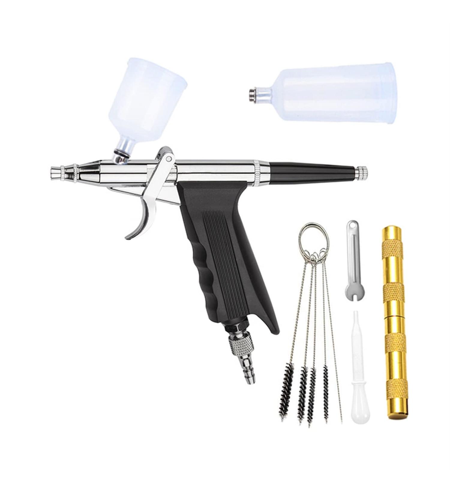 Portable Air Brush Spray Gun Airbrush Compressor Pen for Makeup Beauty Care Skin Nail Art Cake Decoration Barber Shop - Tool Kit(B) - Buy Online on GoSupps.com