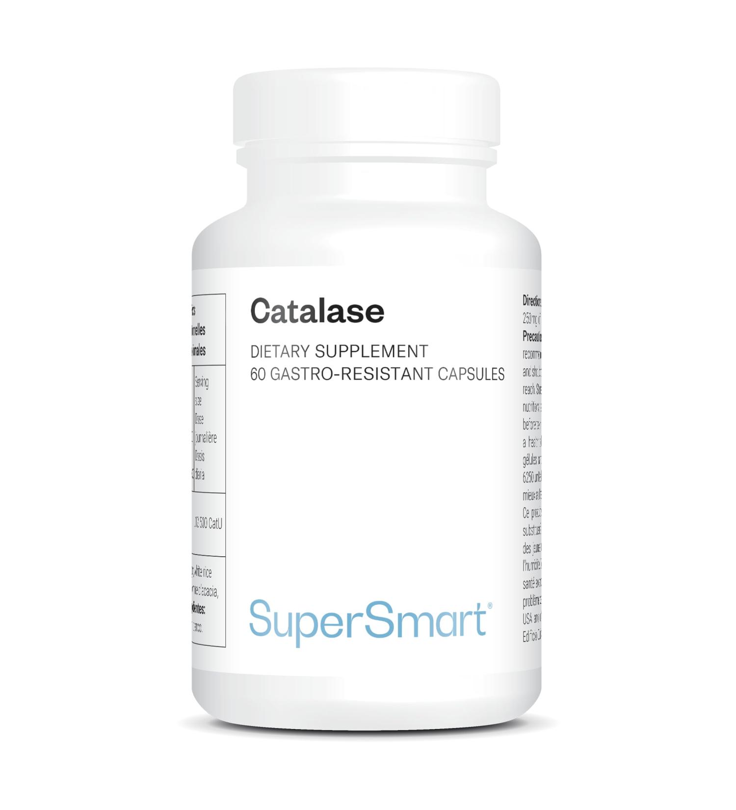 Catalase - Anti-Cheveux Blanc - Blanchiment Pr matur Poils - Anti- ge - Limite les Cheveux Blancs - Restauration Couleur Naturelle - Vegan - Sans Gluten - 60 g lules - SuperSmart - Buy Online on GoSupps.com
