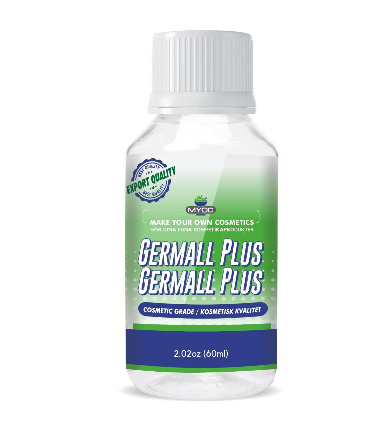  MYOC Germall Plus Natural Preservative Clear Liquid Broad Spectrum Natural Preservative Suitable for Making Soap Conditioners Lotion Creams and More (60 ml (2 Fl Oz)) - Buy Online on GoSupps.com