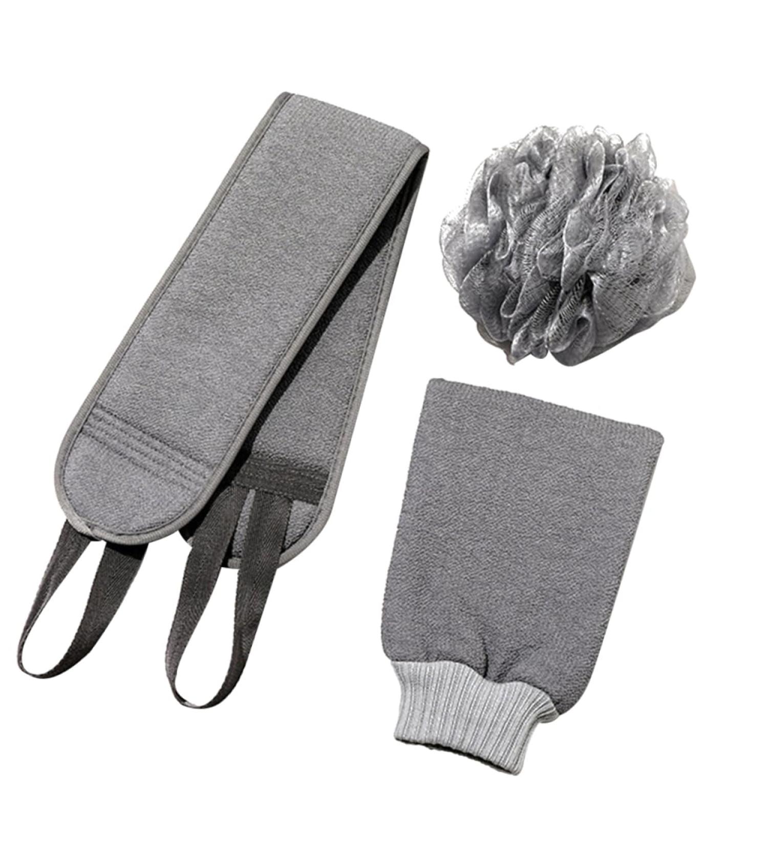 POPETPOP 1 Set Men's Bath Set Bath Wash Scrubber Exfoliating Sponge Pad Bath Shower Sponge Exfoliating Mitt Mesh Shower Ball Spa Accessories Shower Cleaning Towel Body Rayon Bath Towel Man 60x9.5cm - Buy Online on GoSupps.com