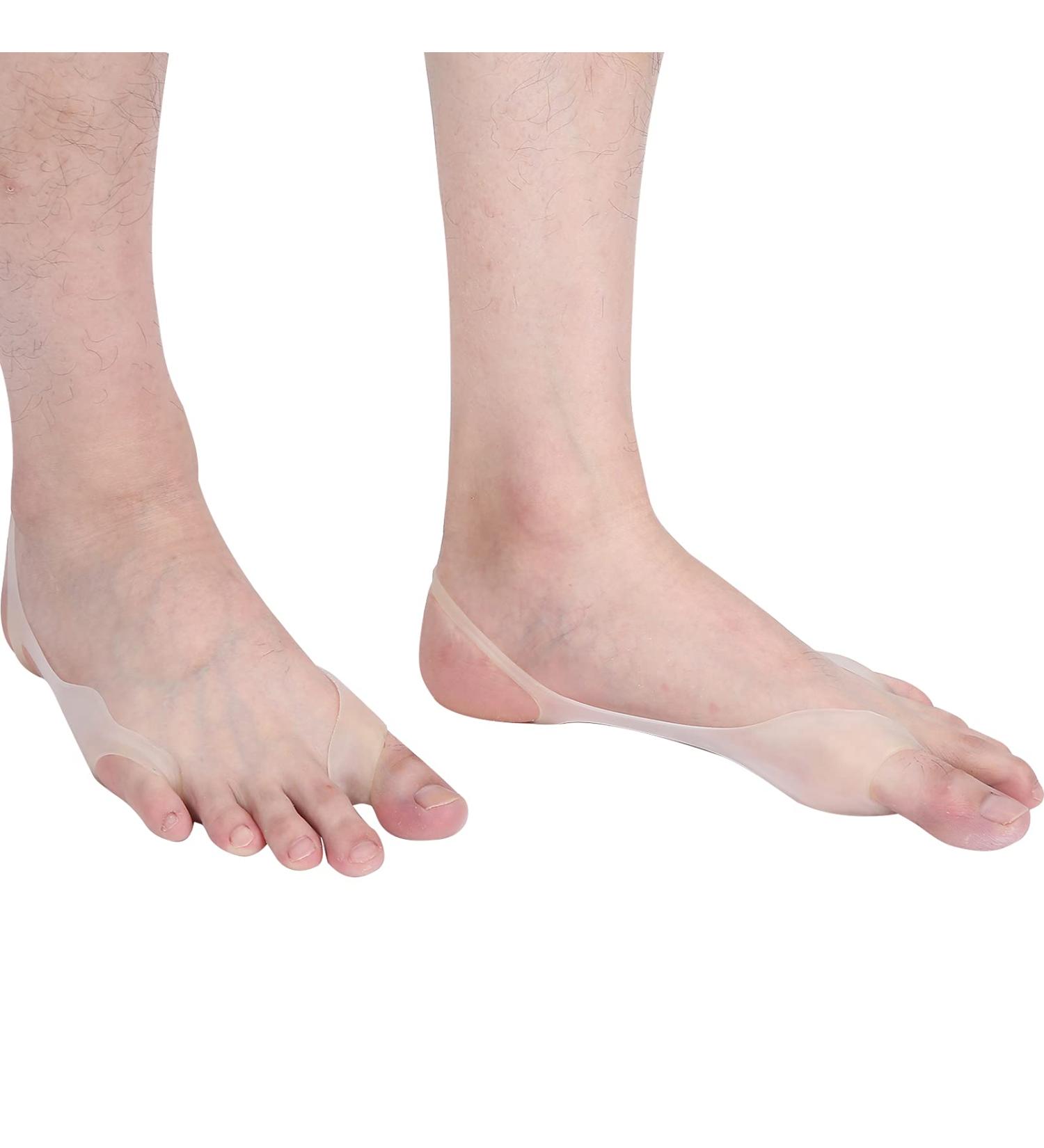 Silicone Toe Separator 1 Pair - Big Toe Spacers for Correcting Crooked Toes, Bunions, and Alignment - Gel Toe Spreader for Bunion Relief - Buy Online on GoSupps.com