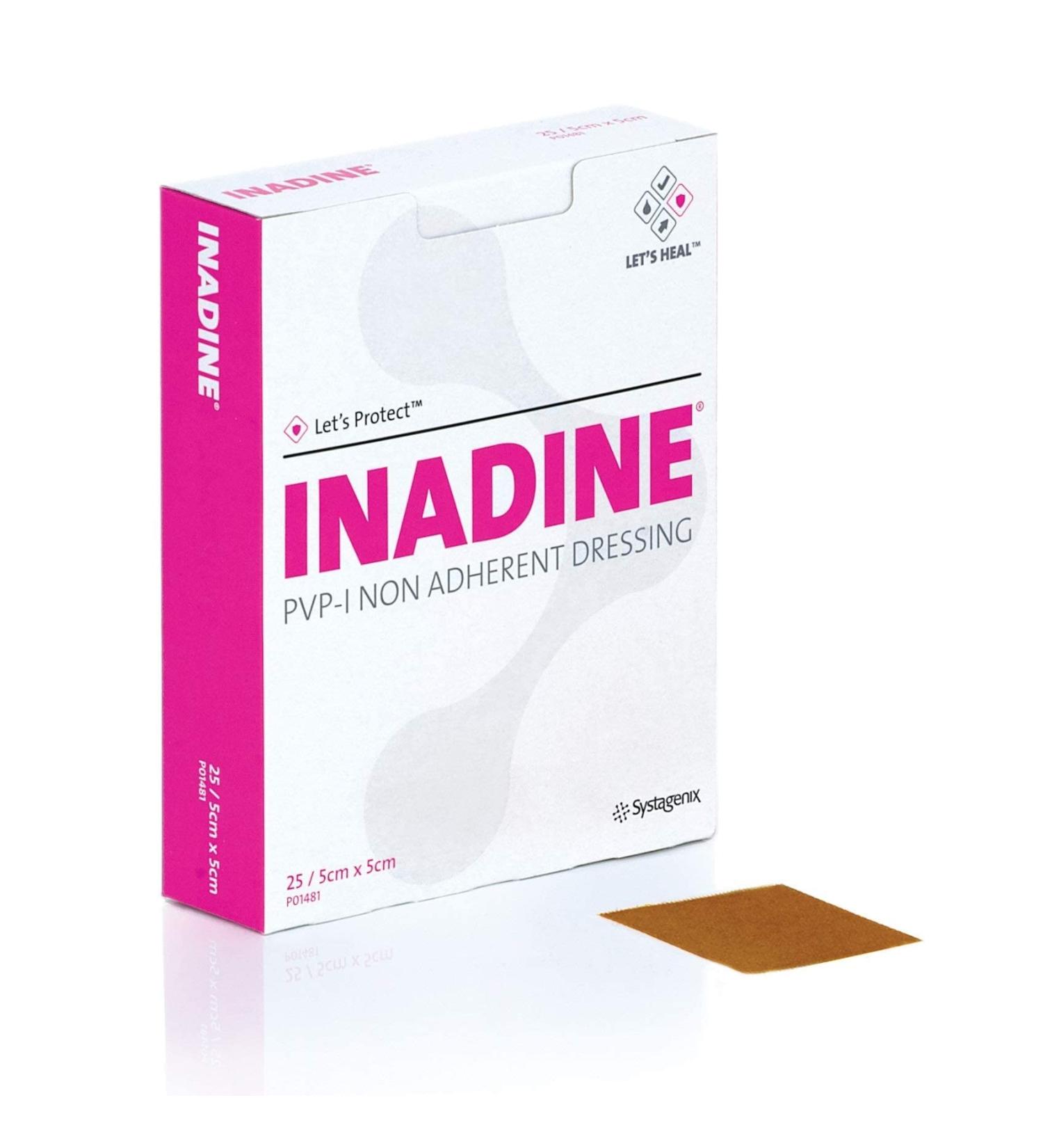 Inadine 5cm x 5cm Dressing (Pack of 25) - 25 Count | Top Quality Wound Care Product - Buy Online on GoSupps.com