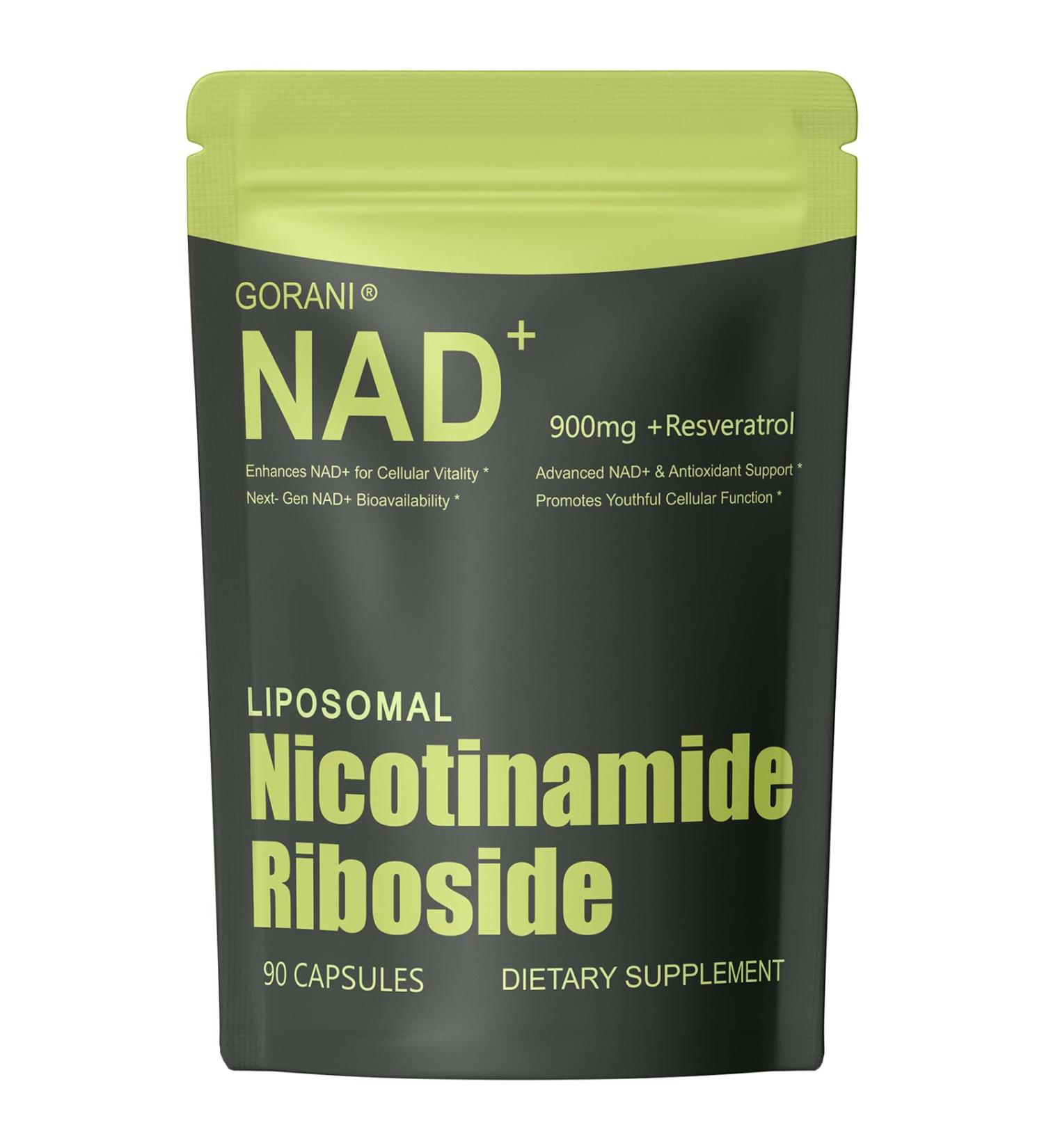 NMNH Supplement Alternative -Liposomal NAD+ & Resveratrol Supplement 90 Capsules Enhanced Absorption Technology for Cellular Health Energy Support & Mental Focus | Non-GMO Gluten-Free - Buy Online on GoSupps.com