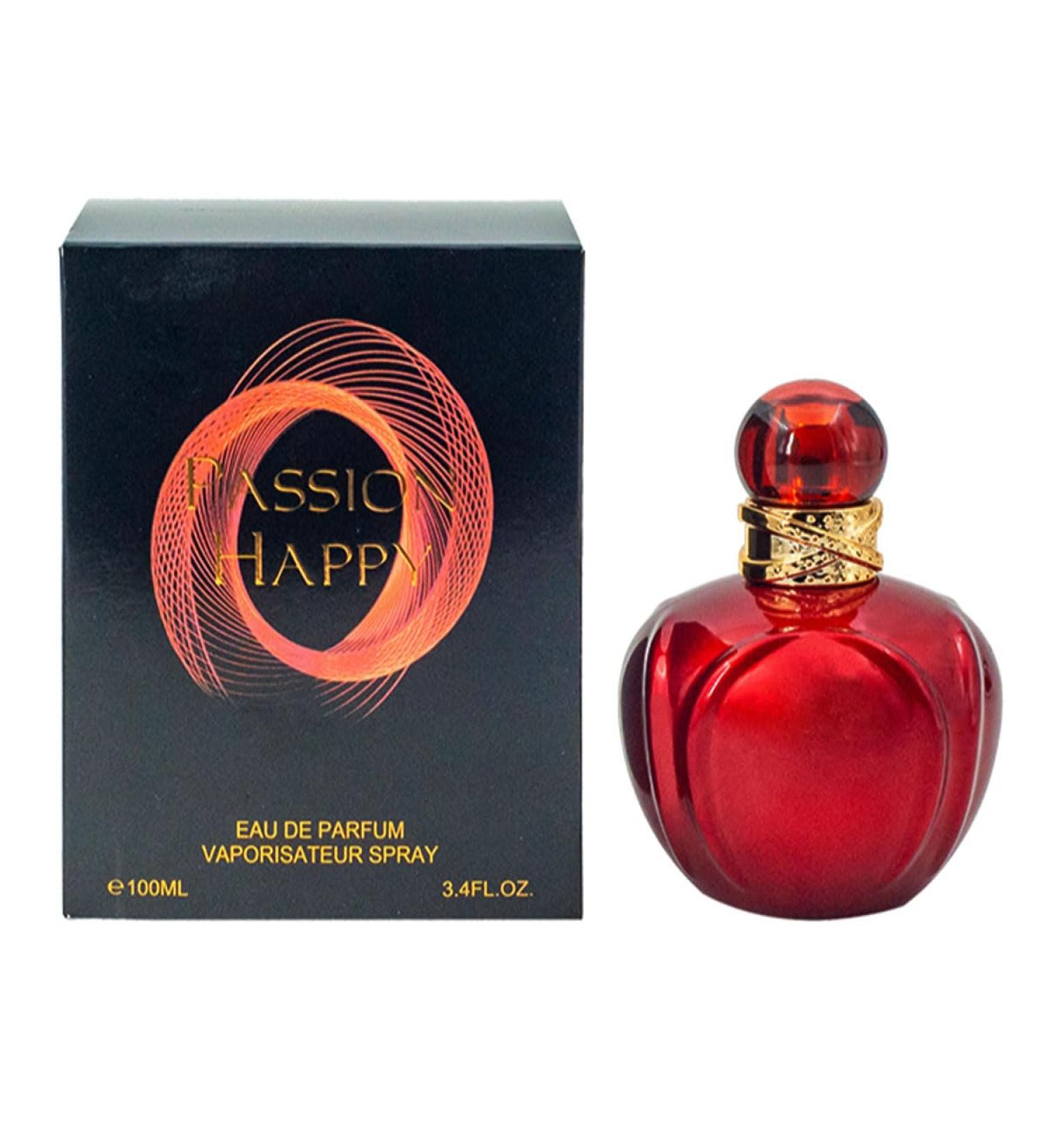 Passion Happy Women Perfume 100ml / 3.4 fl.oz. Eau De Parfum Vaporisateur Spray Rosewood Plum Oil From France !