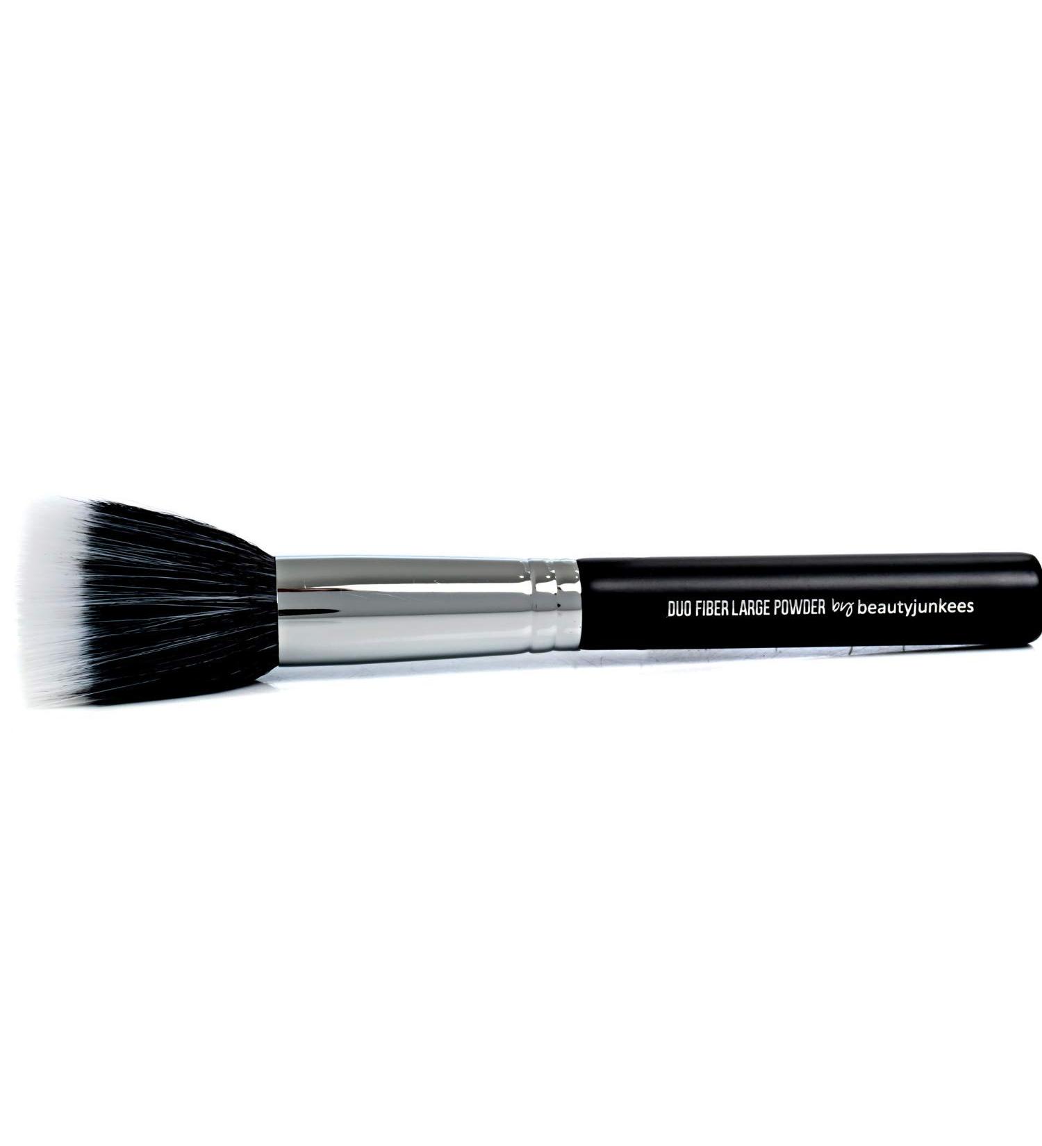 Large Powder Makeup Brush | Beauty Junkees Pro Flat Top Duo Fiber | Vegan & Cruelty-Free | Perfect for Setting Finishing & Bronzing - Buy Online on GoSupps.com