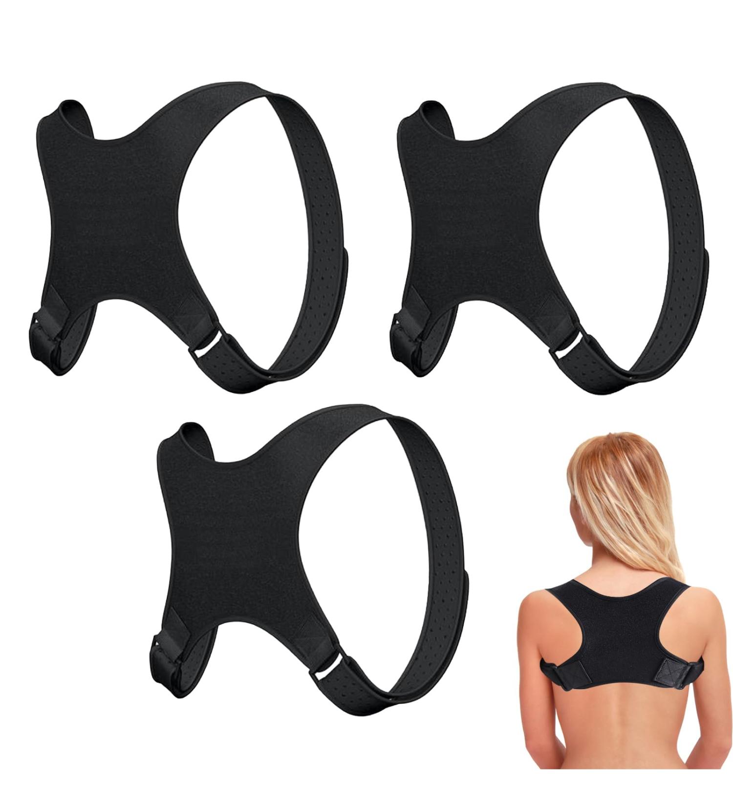 Adjustable Posture Corrector for Men & Women - Breathable Back Straightener (3 Pieces) - Improve Posture & Comfort - Buy Online on GoSupps.com