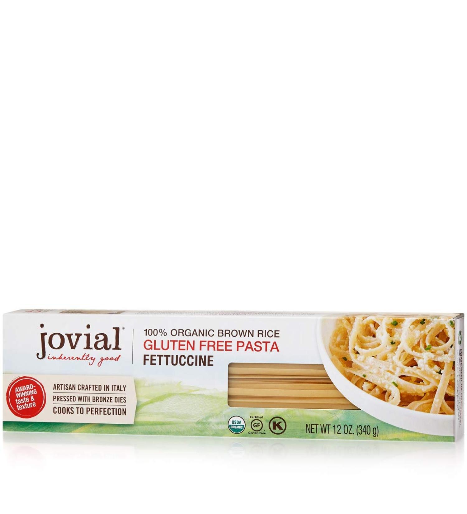 Jovial Organic Brown Rice Fettuccine - Gluten-Free, Made in Italy | 12 oz Pack - Buy Online on GoSupps.com